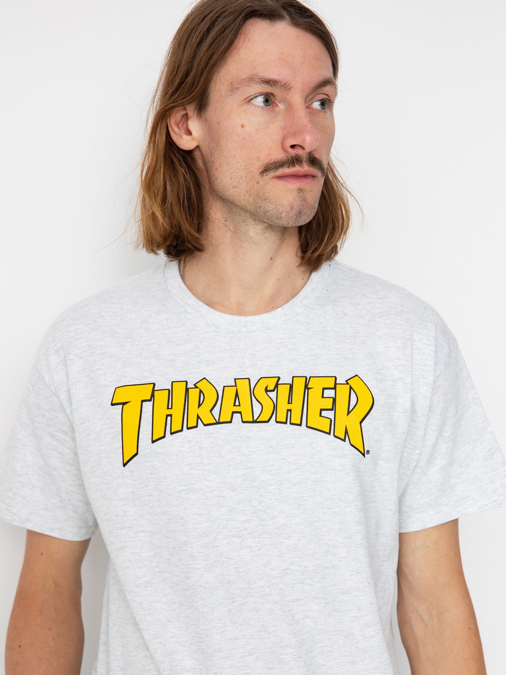 Tričko Thrasher Cover Logo (ash grey)