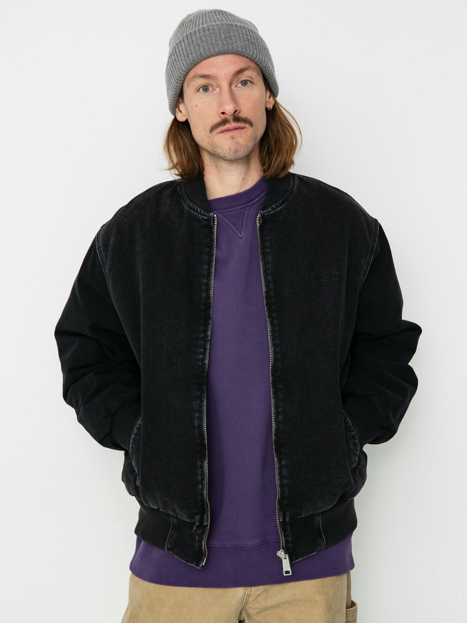 Bunda Carhartt WIP Paxon Bomber (black/black)