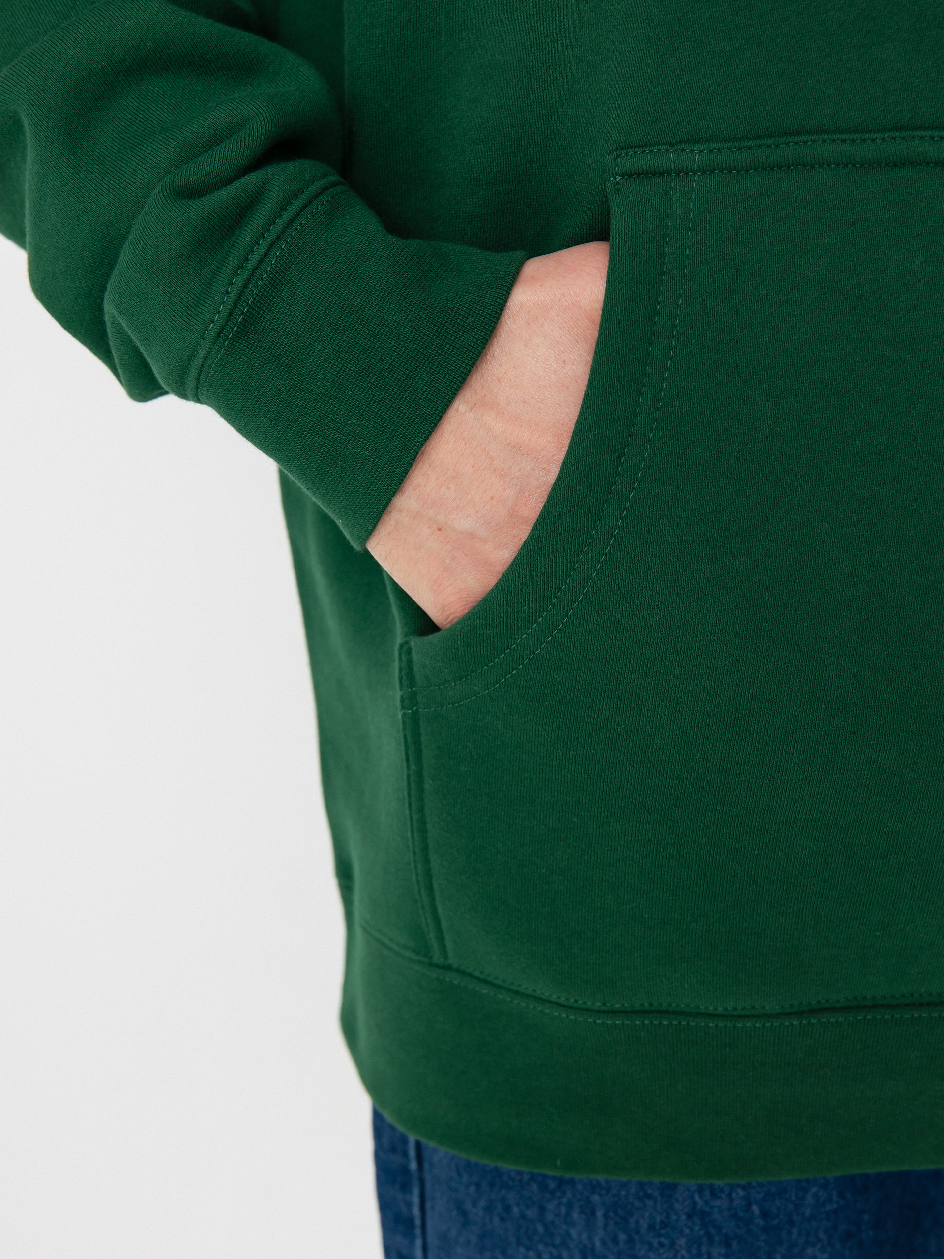 Mikina s kapucňou Real Oval HD (dark green/black/white)