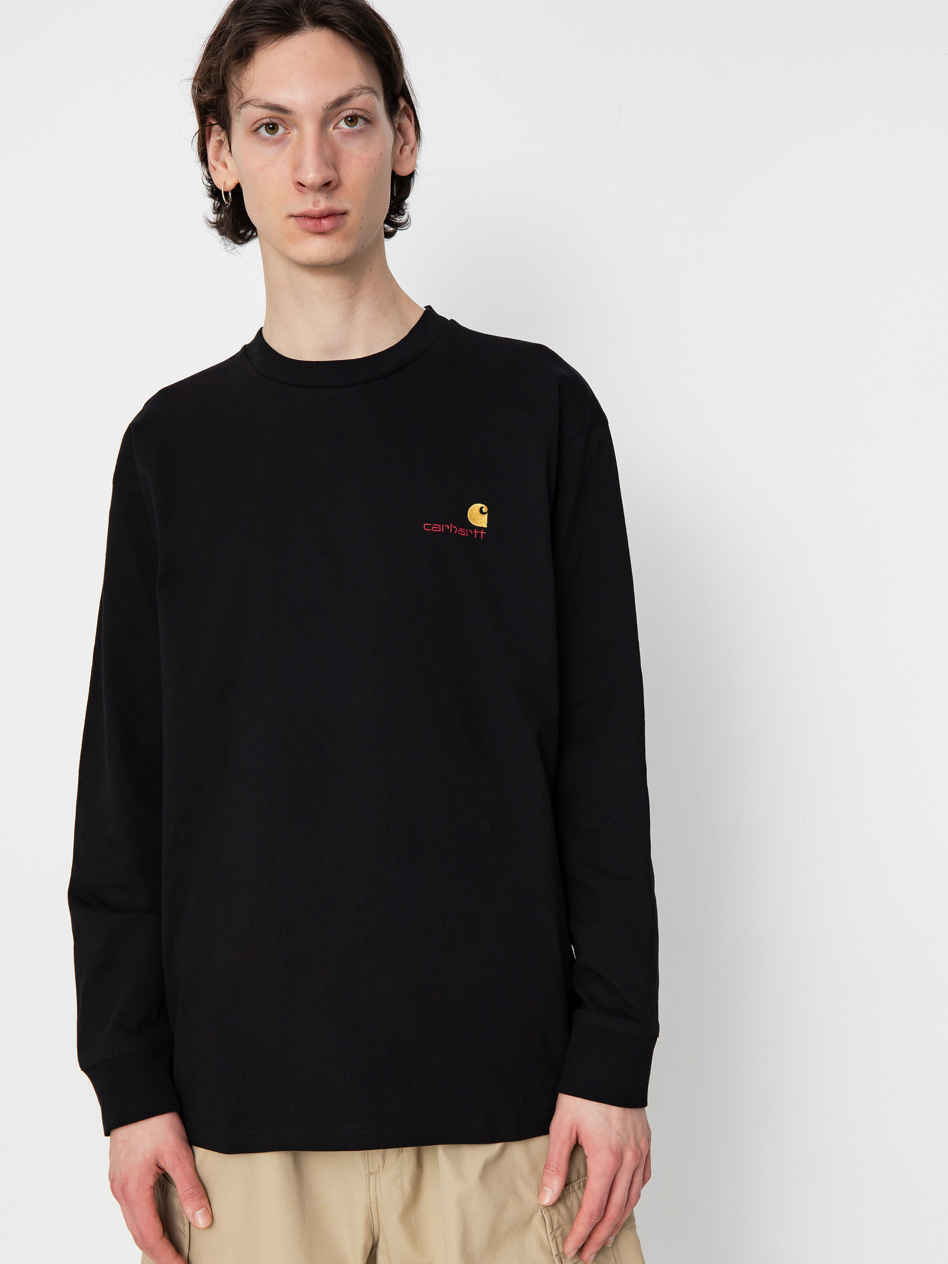 Triko Carhartt WIP American Script (black)