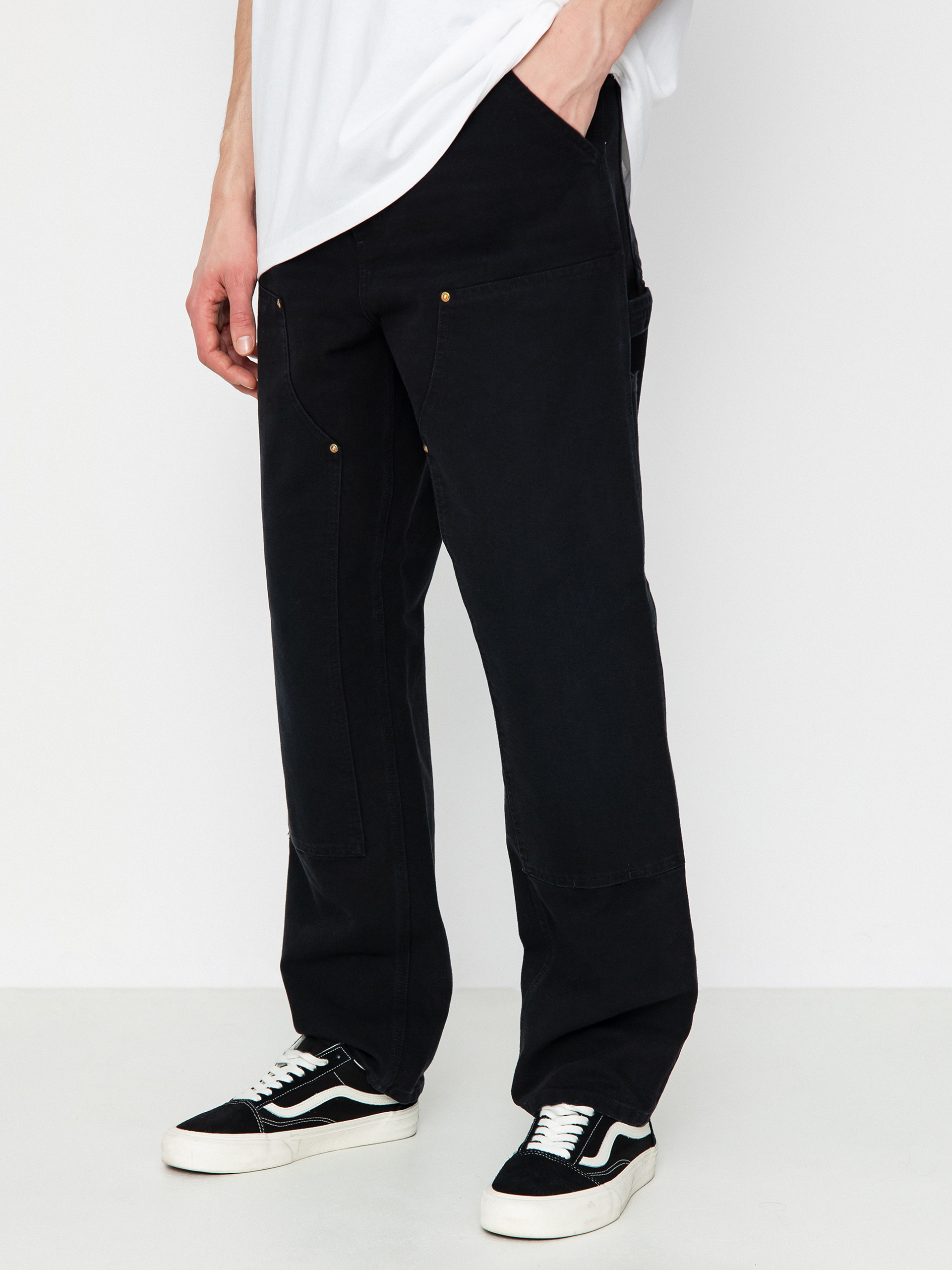 Nohavice Carhartt WIP Double Knee (black)