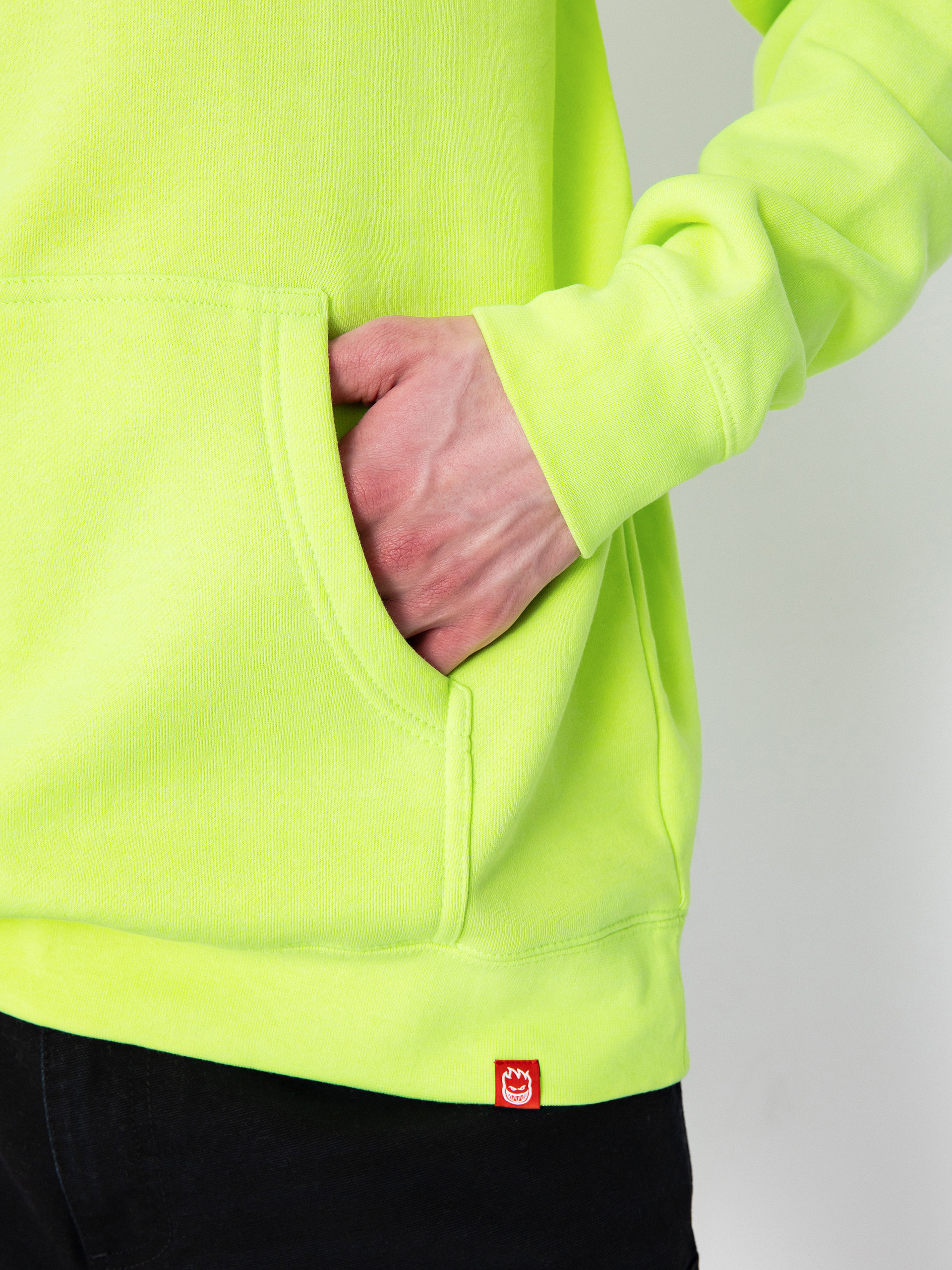 Mikina s kapucňou Spitfire Swrld Cls HD (safety yellow)