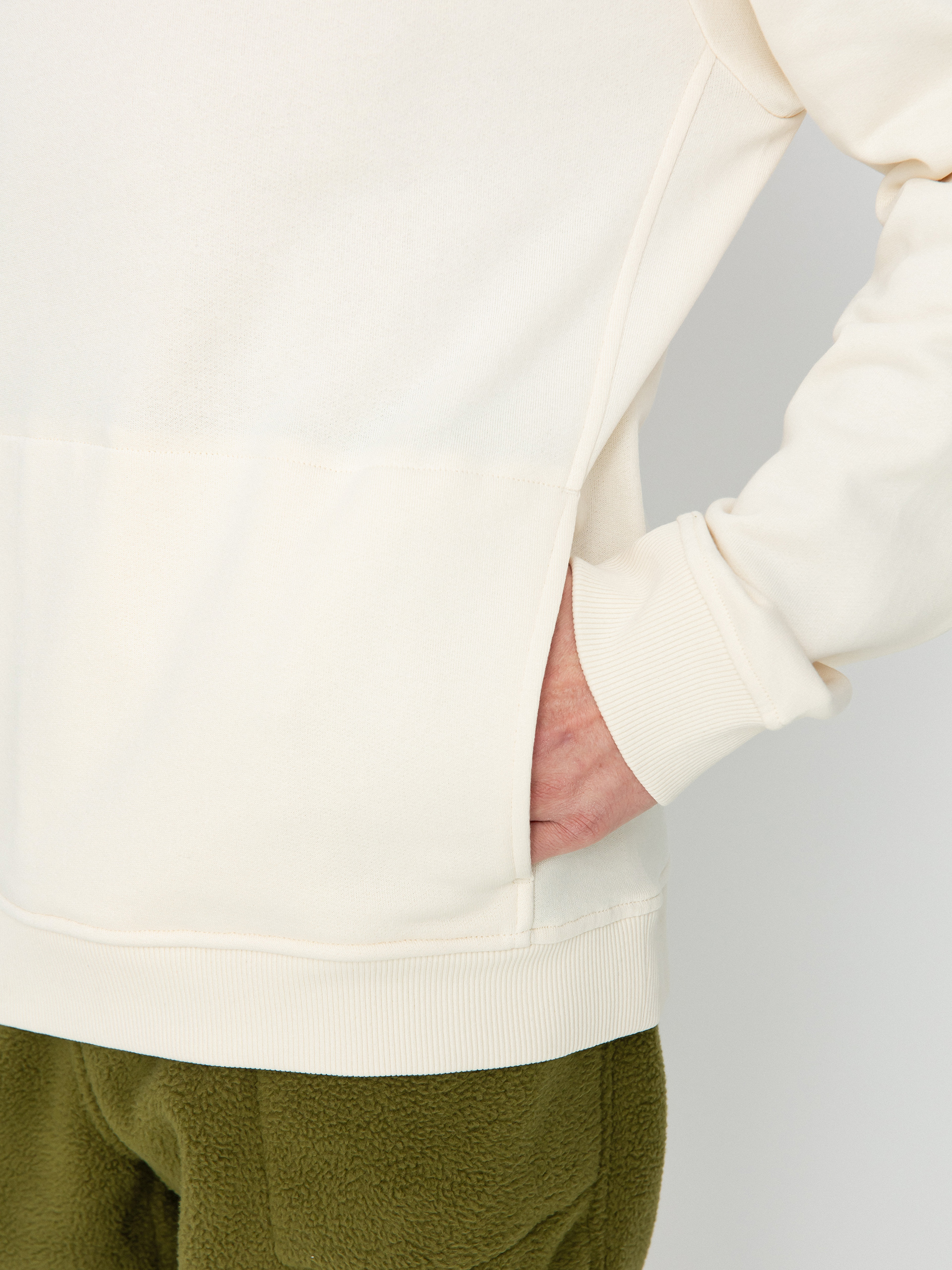 Mikina s kapucňou The North Face Fine Alpine HD (white dune)