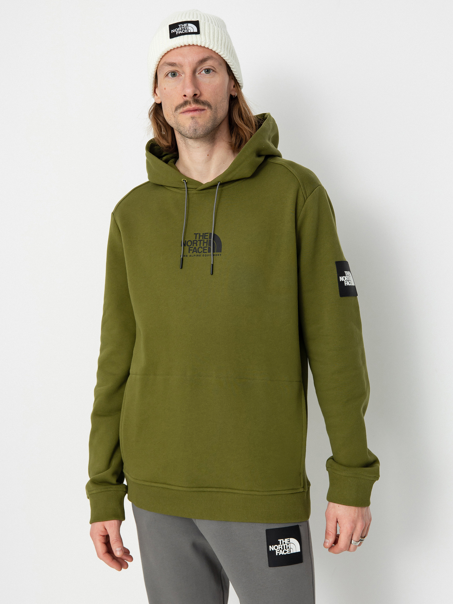 Mikina s kapucňou The North Face Fine Alpine HD (forest olive)