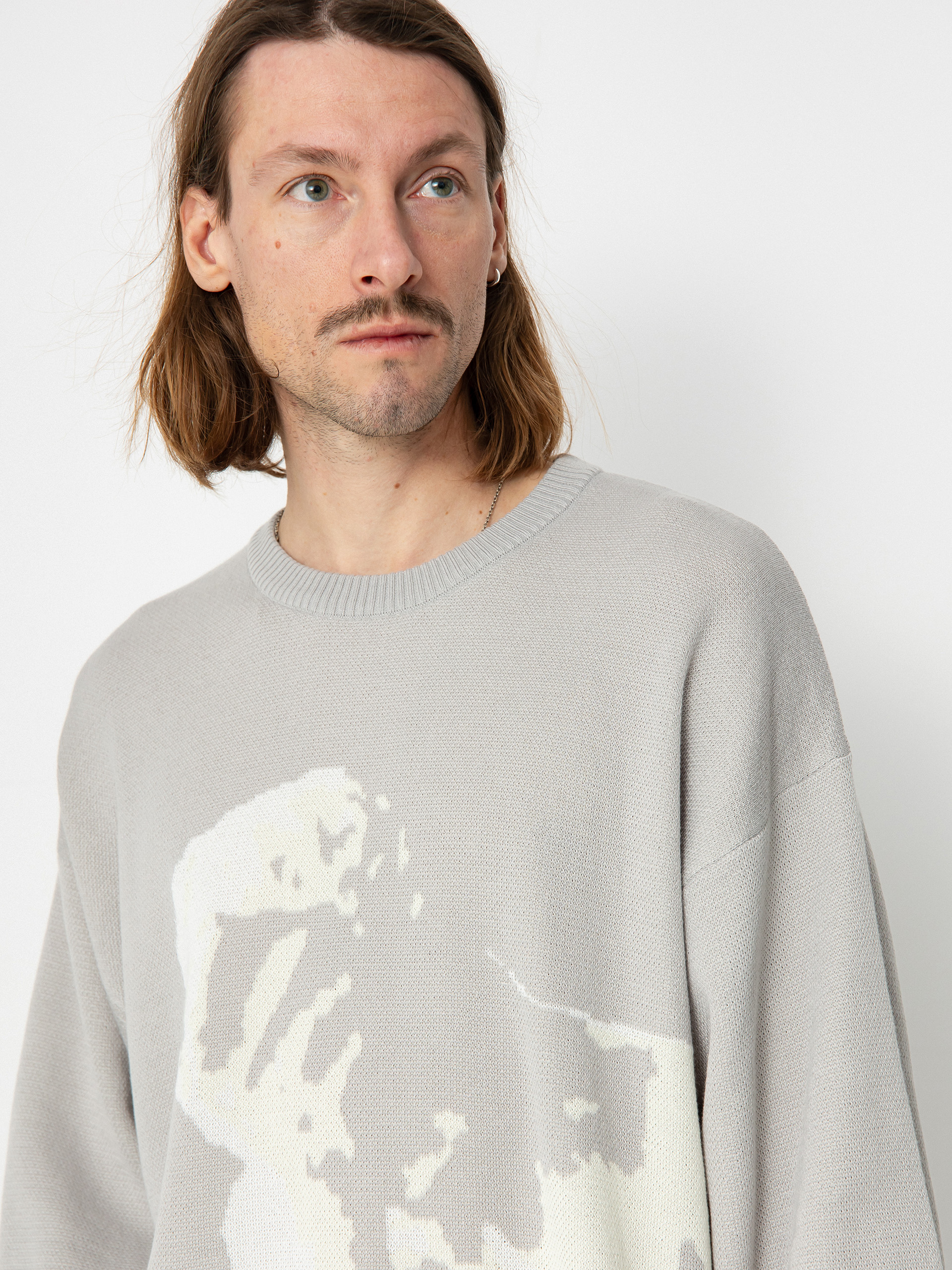 Sveter Nike SB GFX Knitted (lt iron ore)