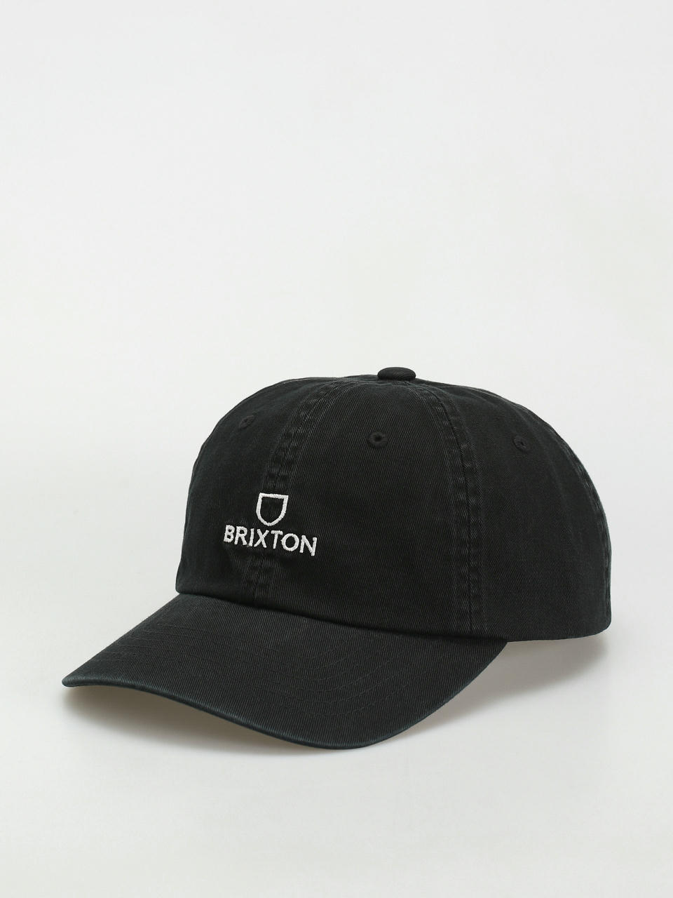 Šiltovka Brixton Alpha Lp Cap (black/white vintage wash)