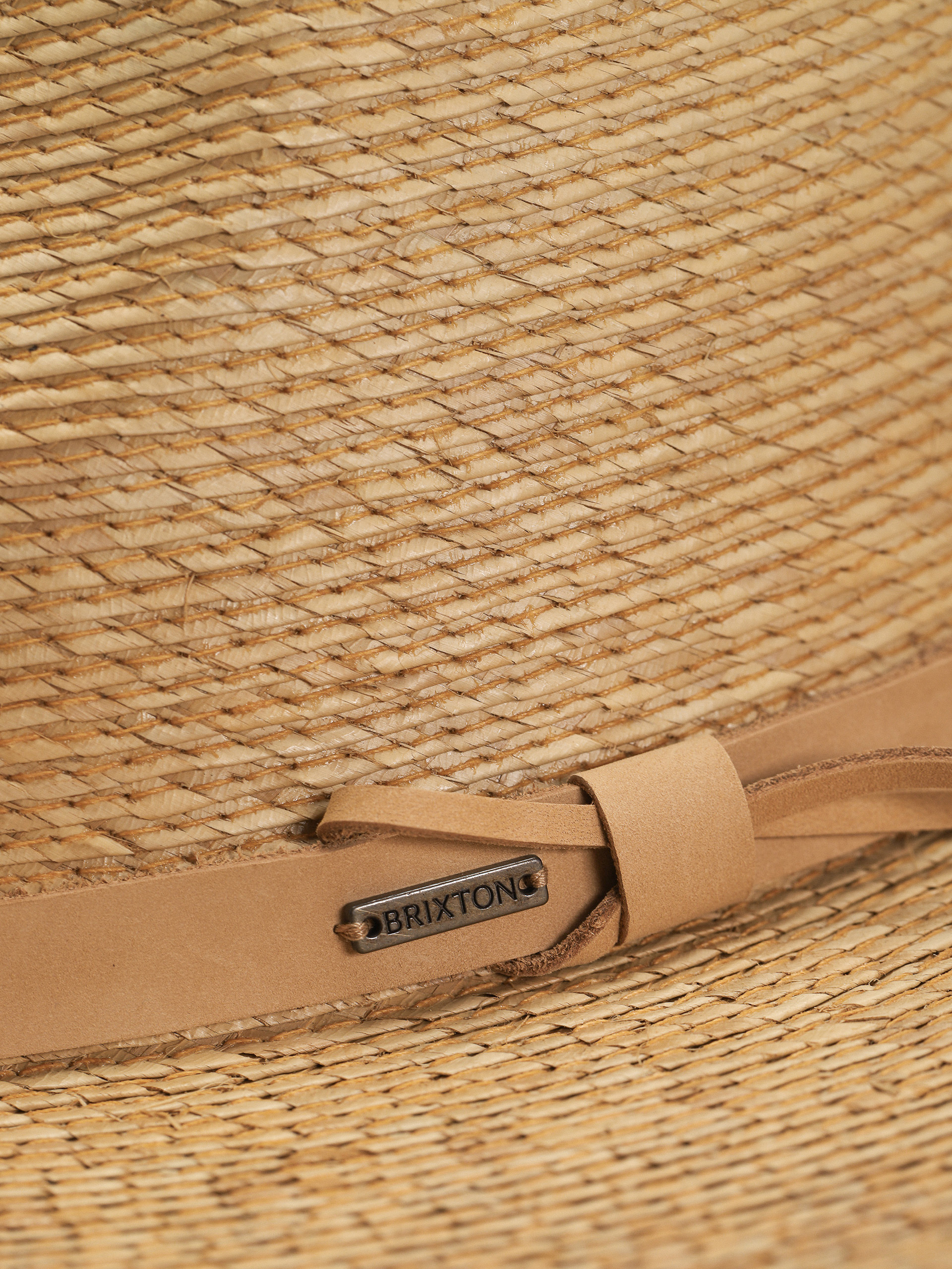 Klobúk Brixton Field Proper Straw (tan/tan)