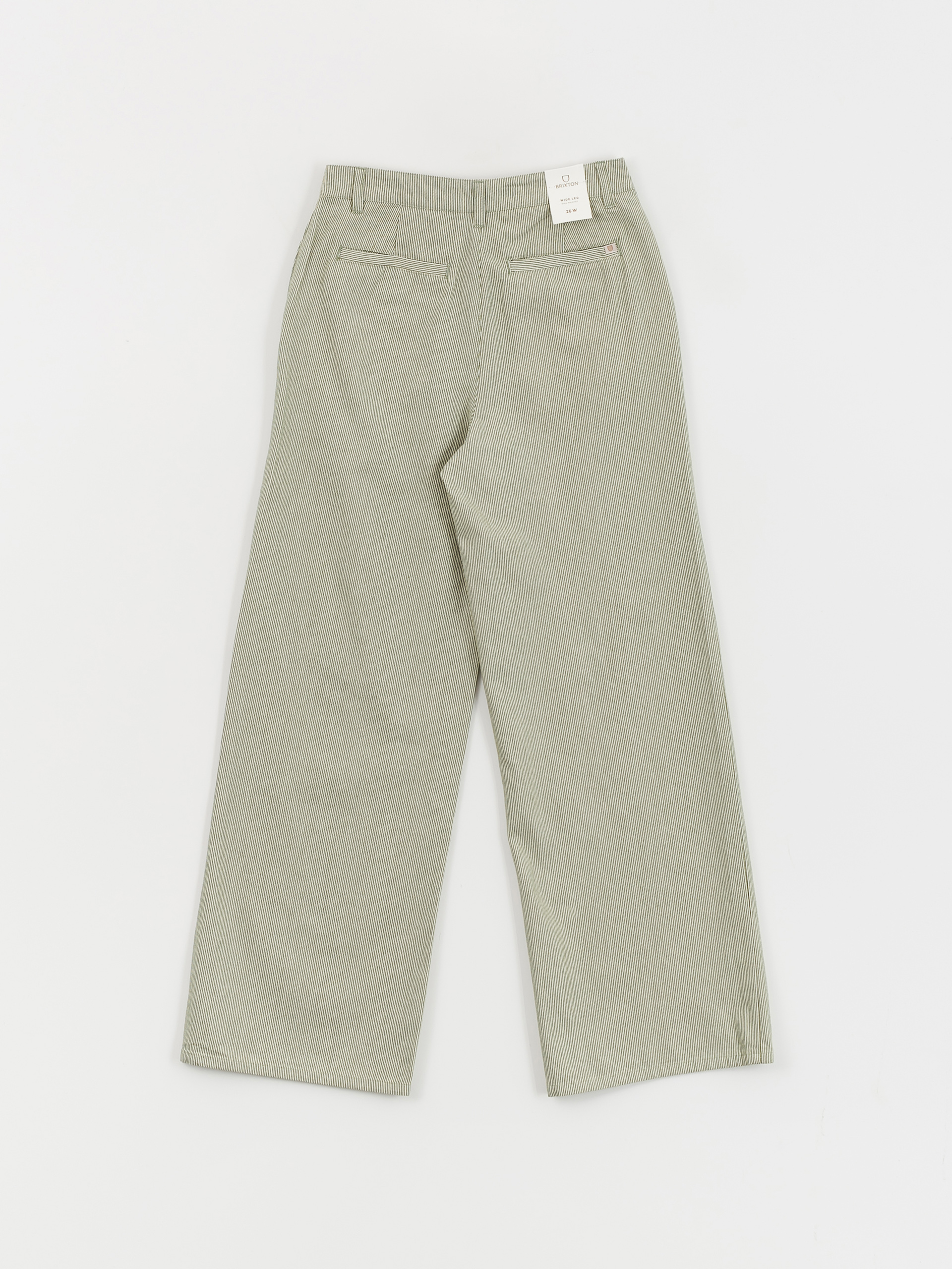 Nohavice Brixton Victory Fl Wide Leg Wmn (sea kelp stripe)