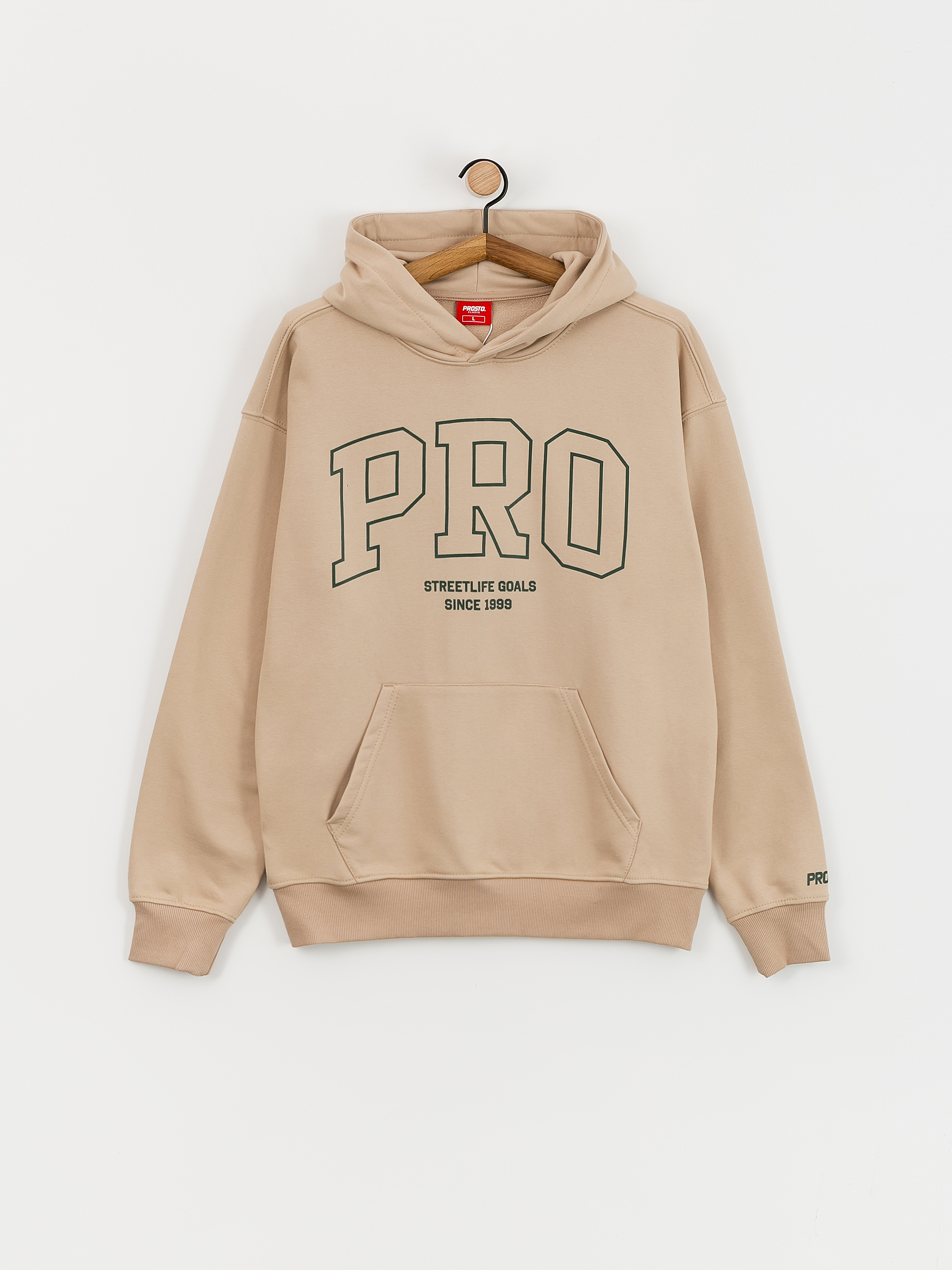Mikina s kapucňou Prosto Fizmo HD (beige)