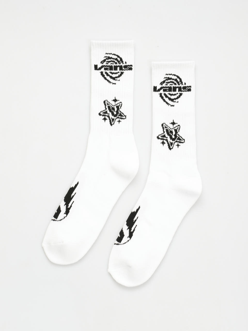 Ponožky Vans Logo Space Crew (white)