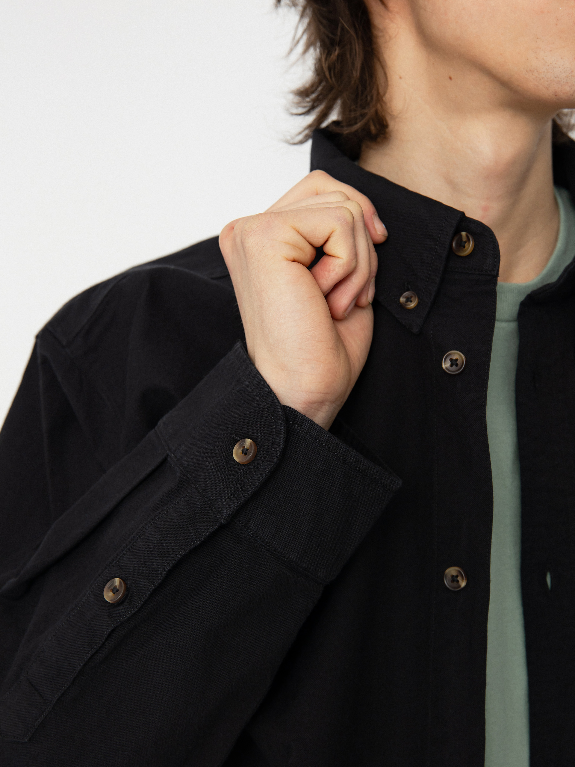 Košeľa Nike SB Nike Life (black/black/black)