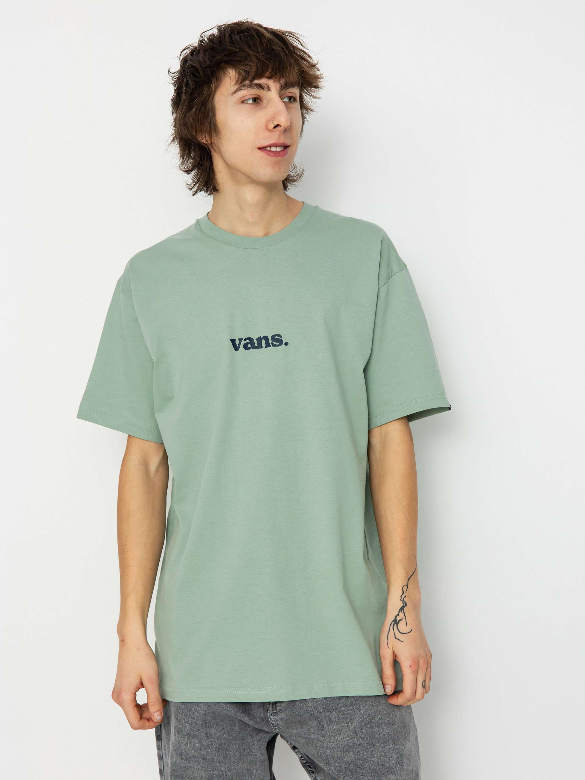 Tričko Vans Lower Corecase (iceberg green/dress bls)