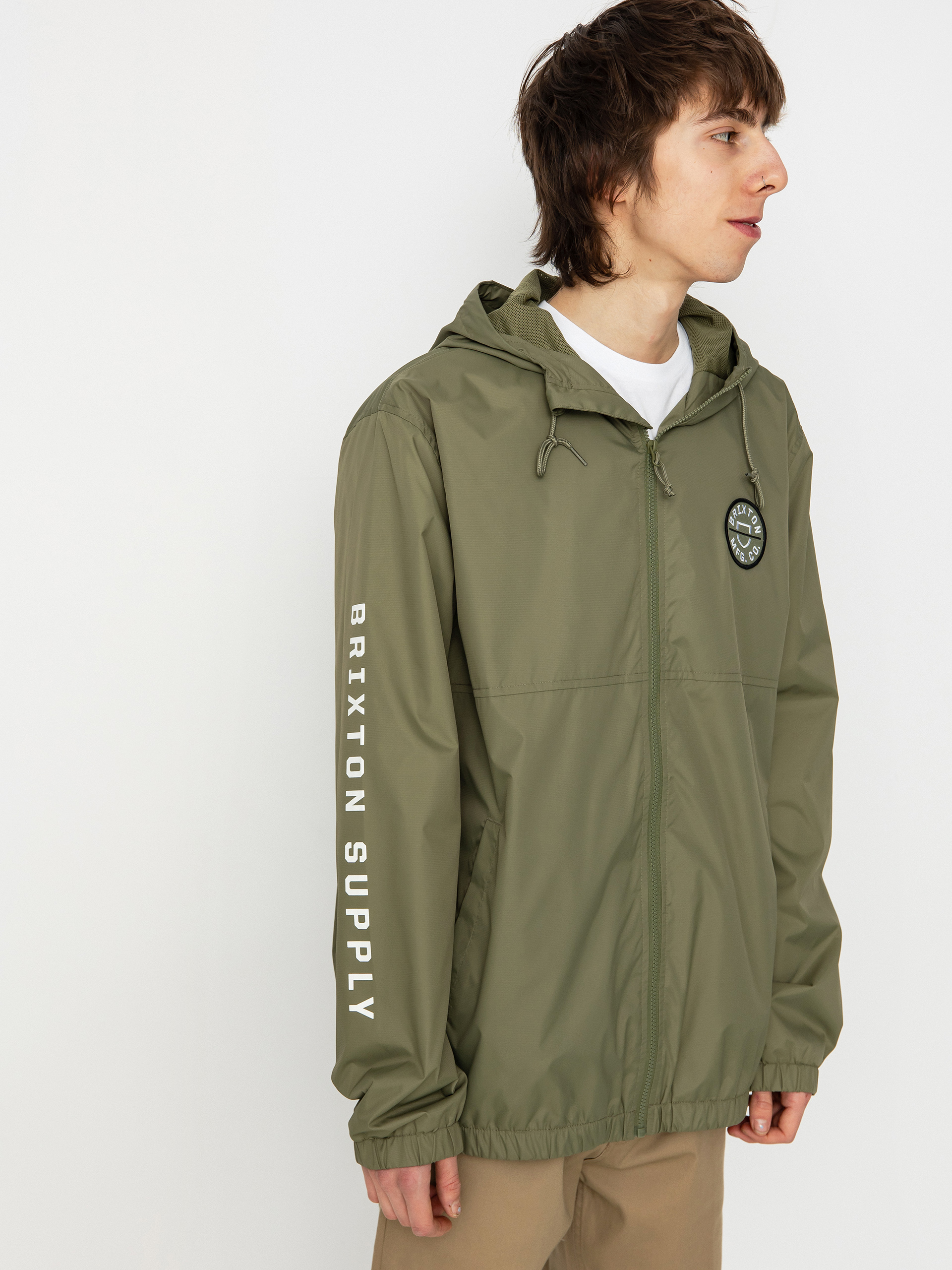 Bunda Brixton Claxton Crest Lw ZHD (olive surplus)