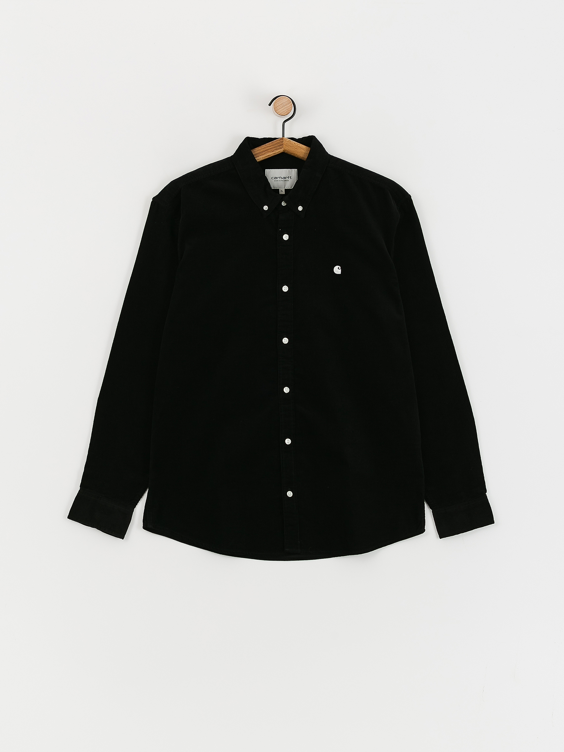 Košeľa Carhartt WIP Madison Fine Cord (black/wax)