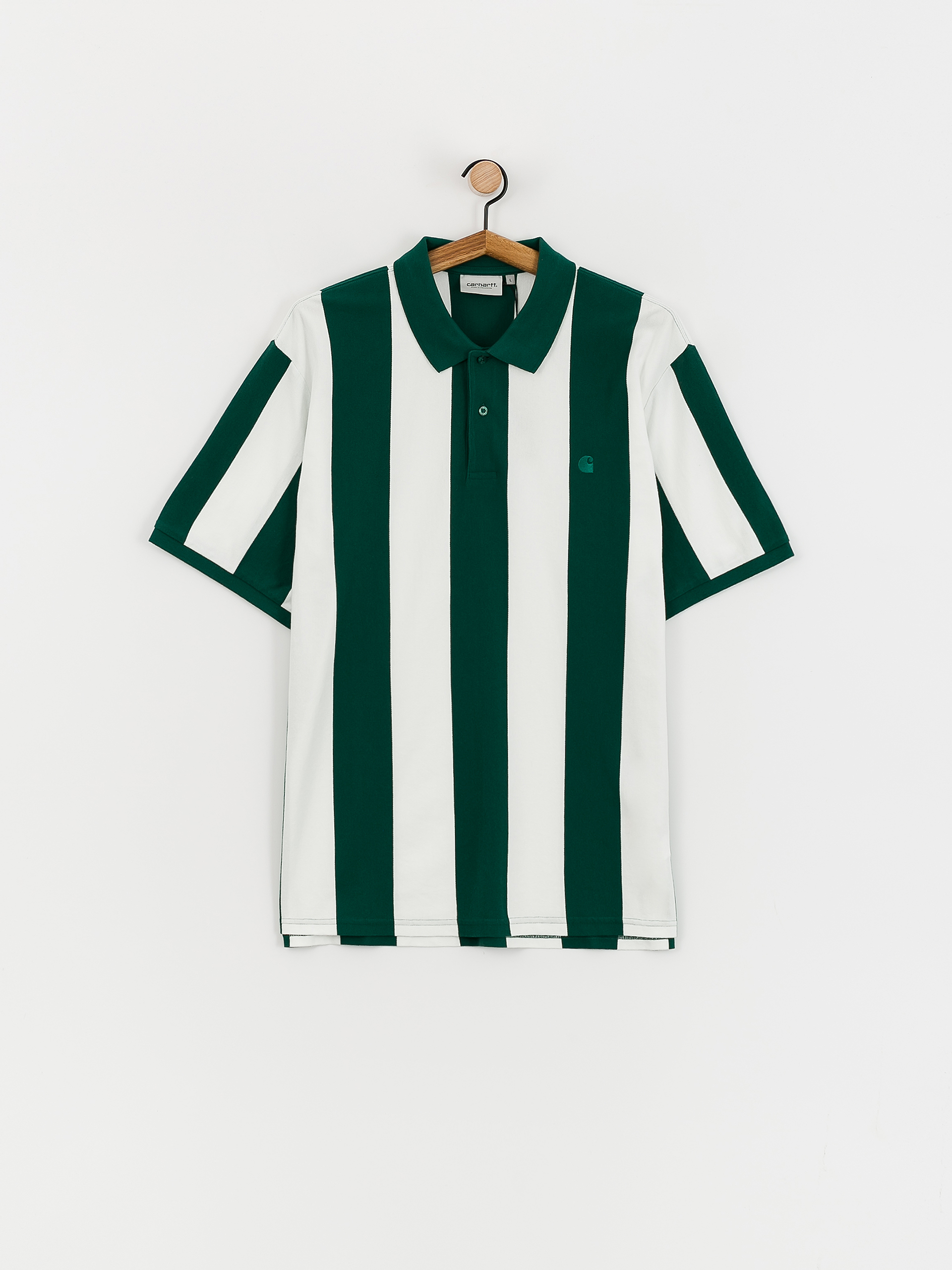 Polo tričko Carhartt WIP Hinton (hinton stripe/chervil)