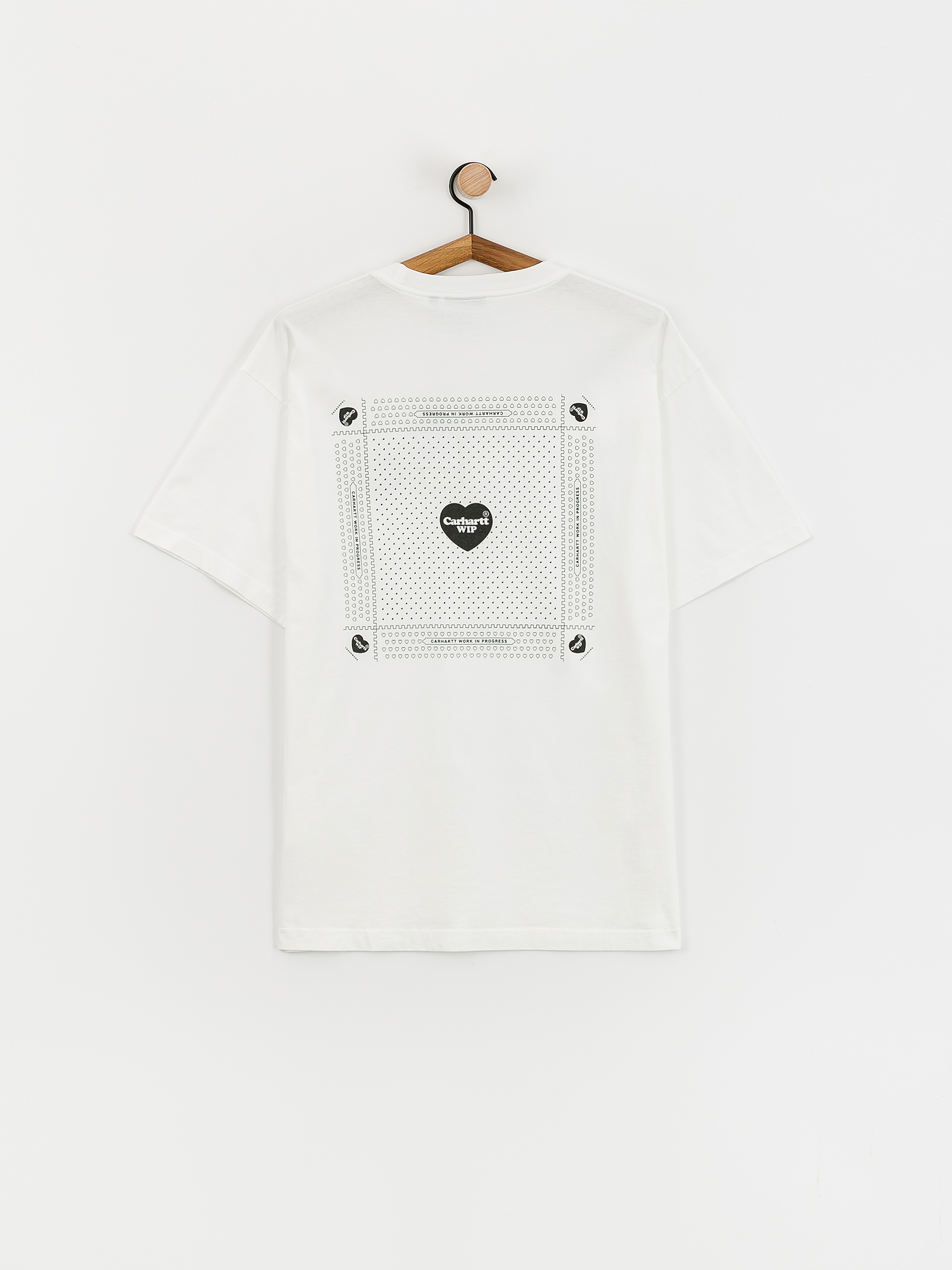 Tričko Carhartt WIP Heart Bandana (white/black)