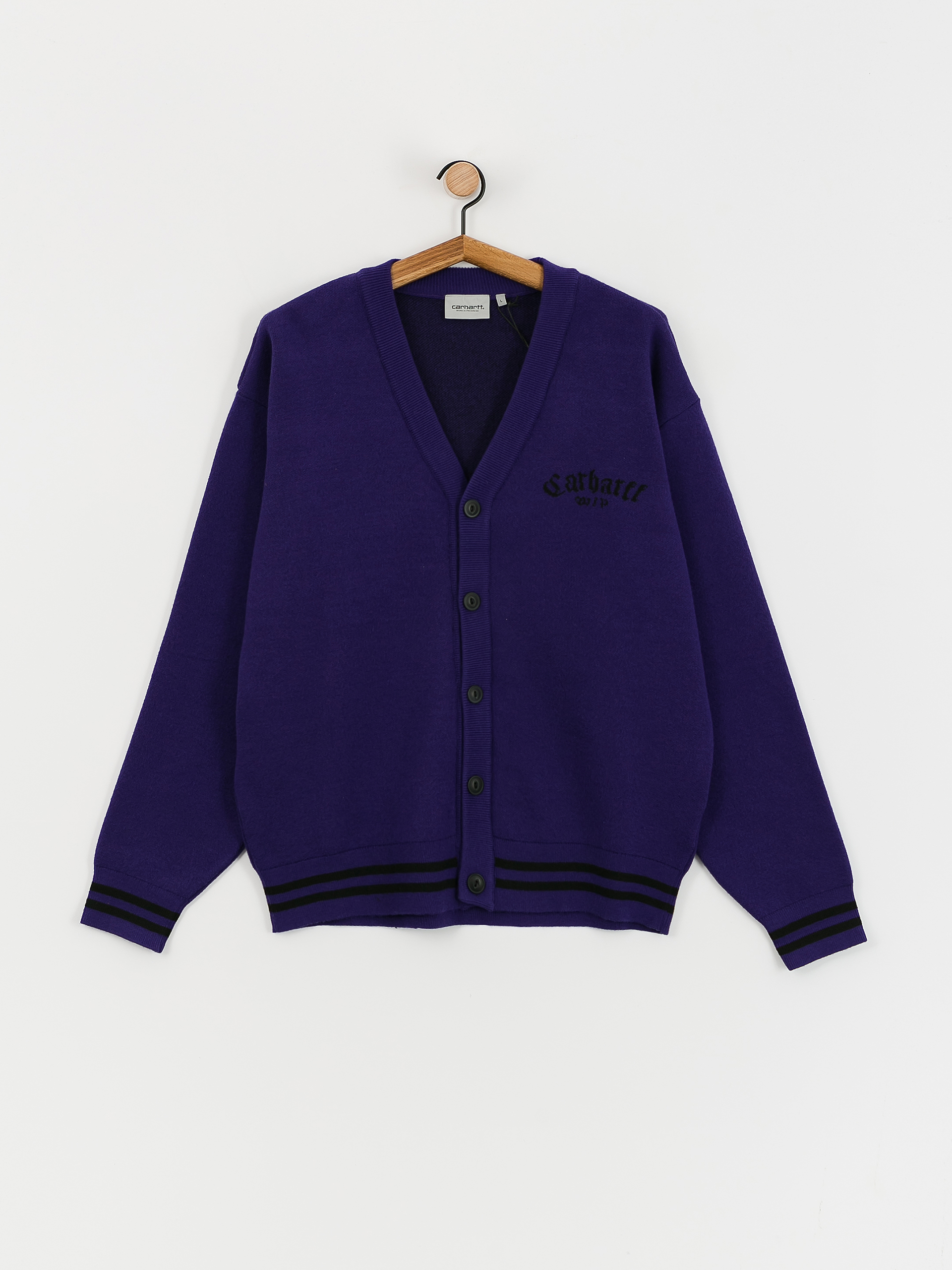 Sveter Carhartt WIP Onyx Cardigan (tyrian/black)