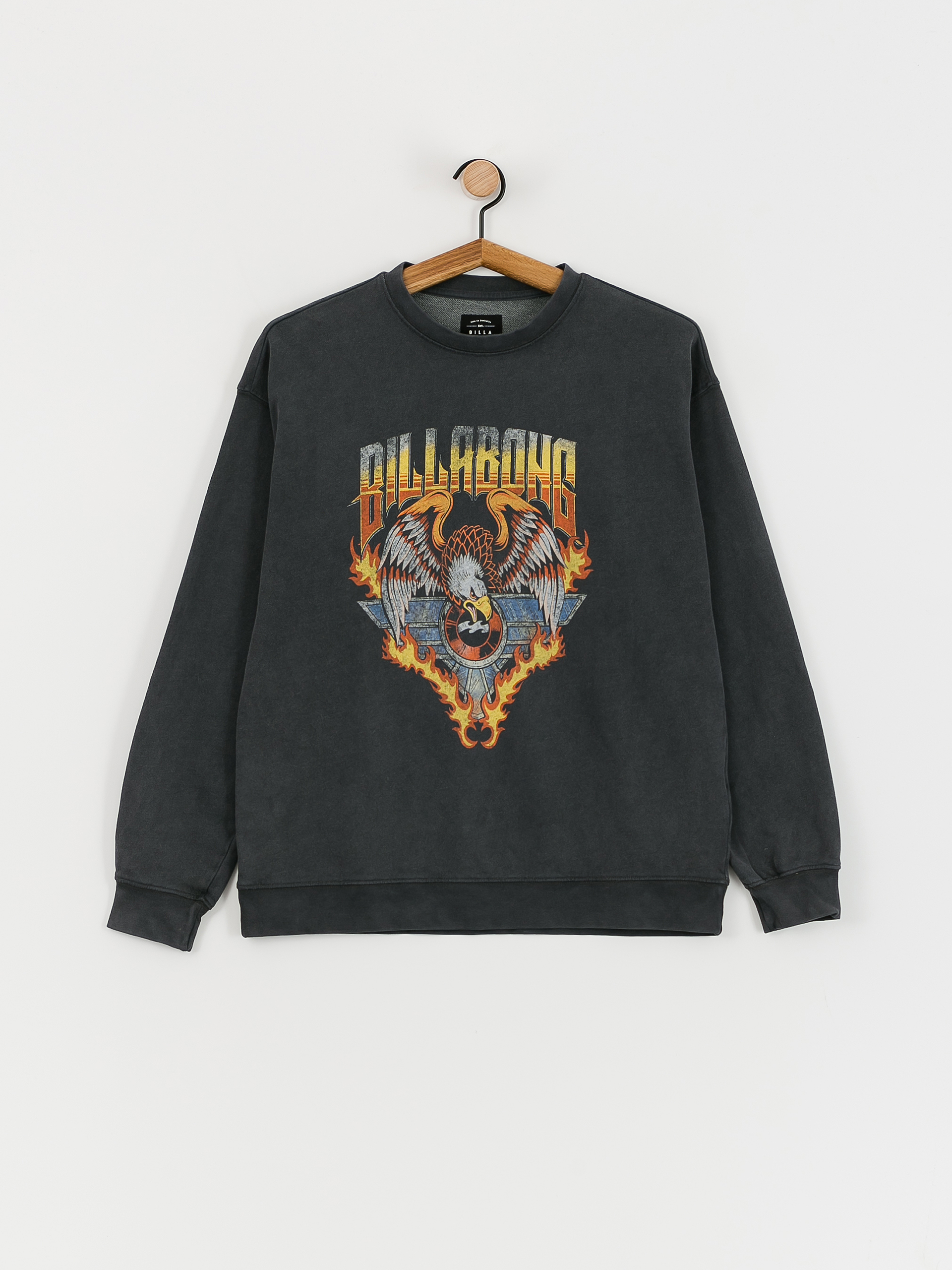 Mikina Billabong Thunder Crew Wmn (off black)