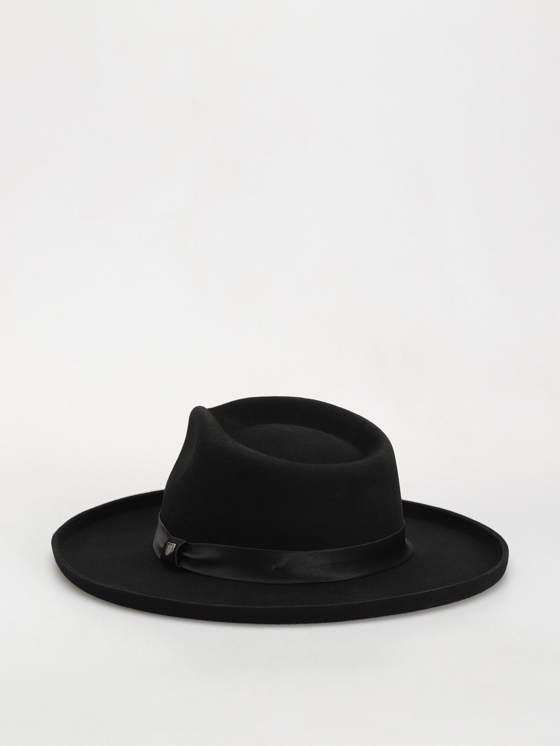 Klobúk Brixton Victoria Felt Fedora Wmn (black/black satin)