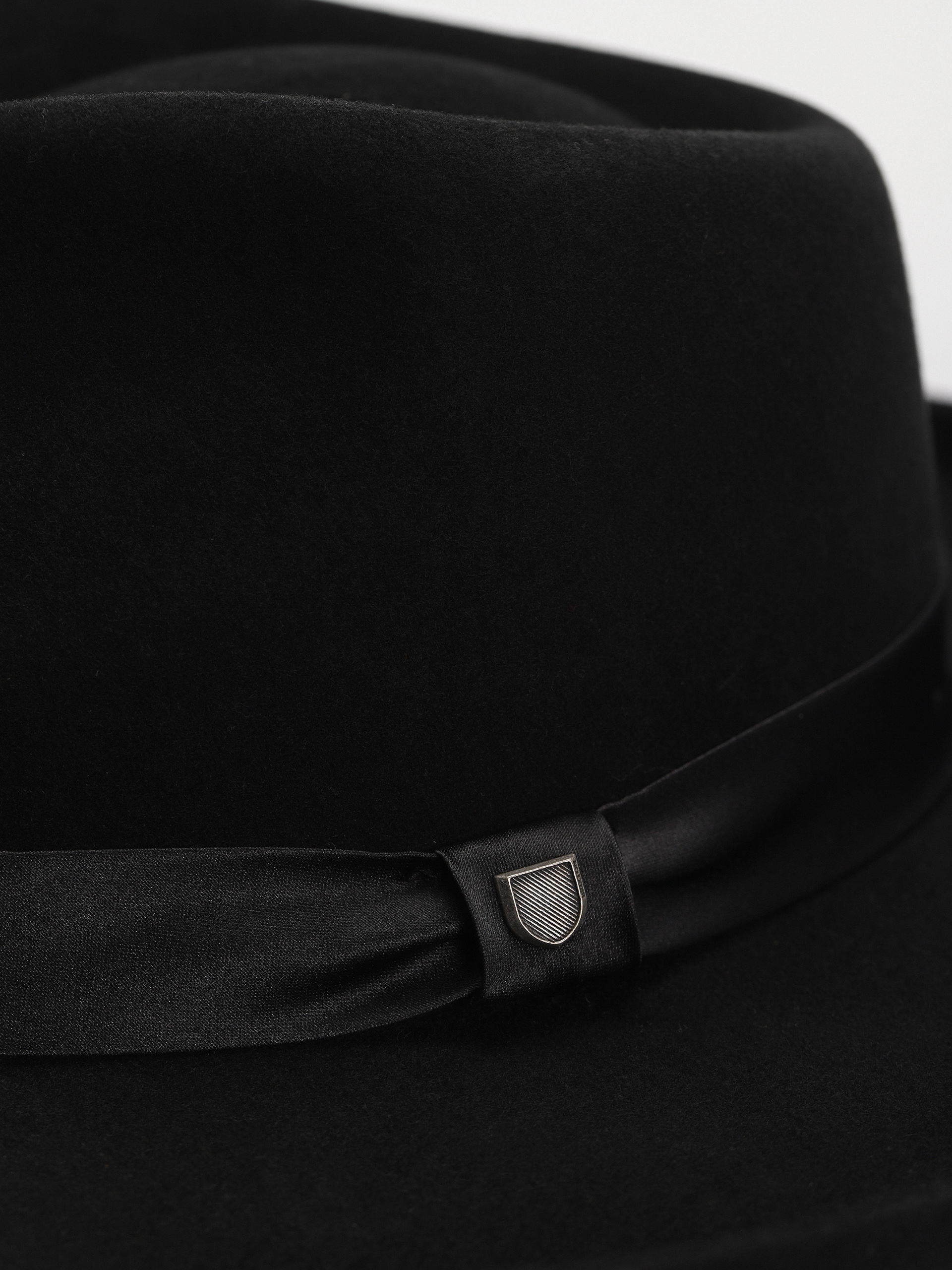 Klobúk Brixton Victoria Felt Fedora Wmn (black/black satin)