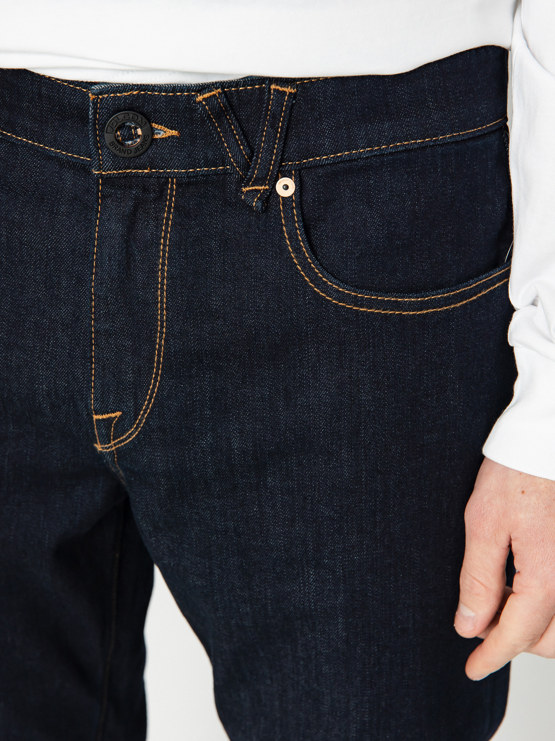 Nohavice Volcom Solver Denim (rinse)