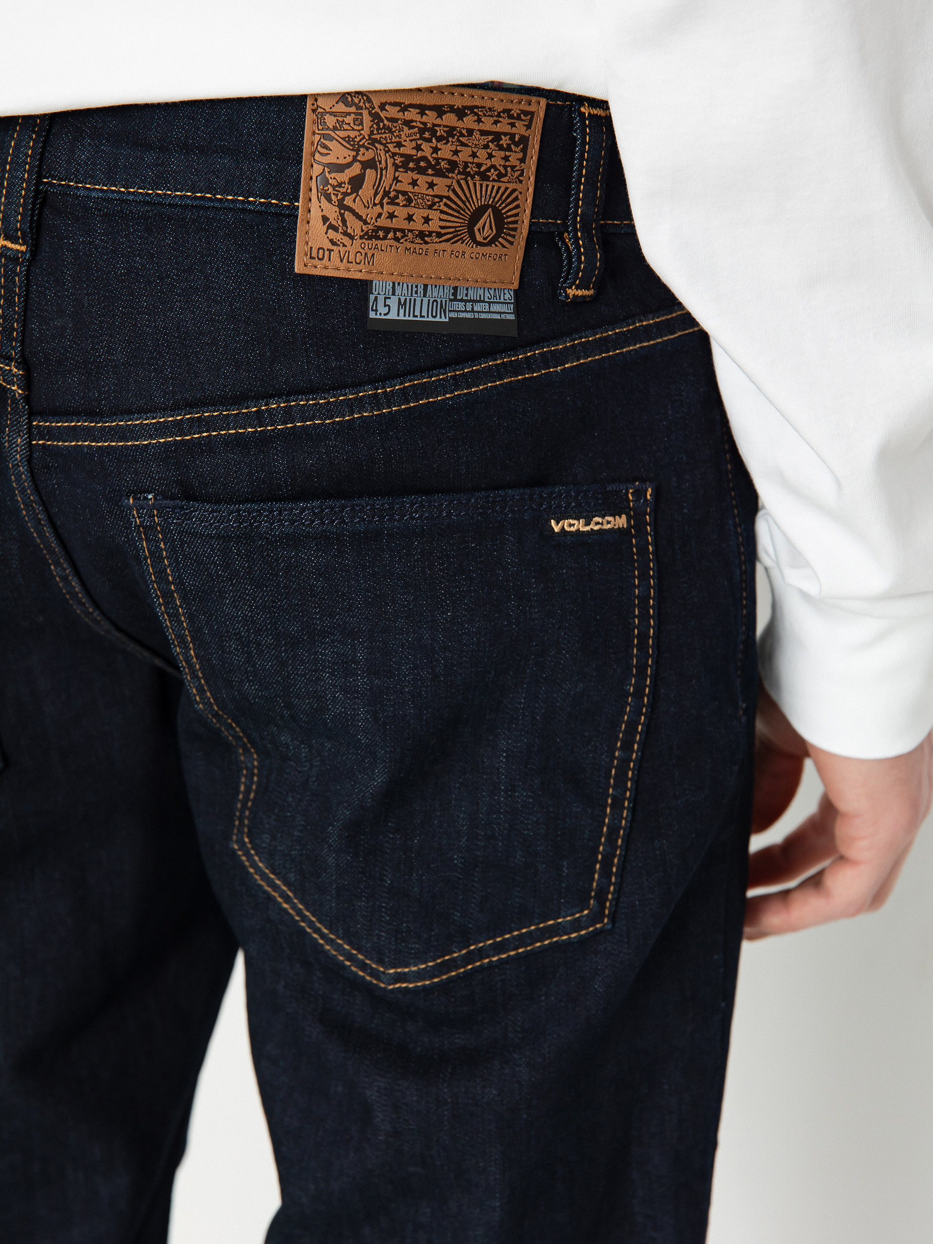 Nohavice Volcom Solver Denim (rinse)