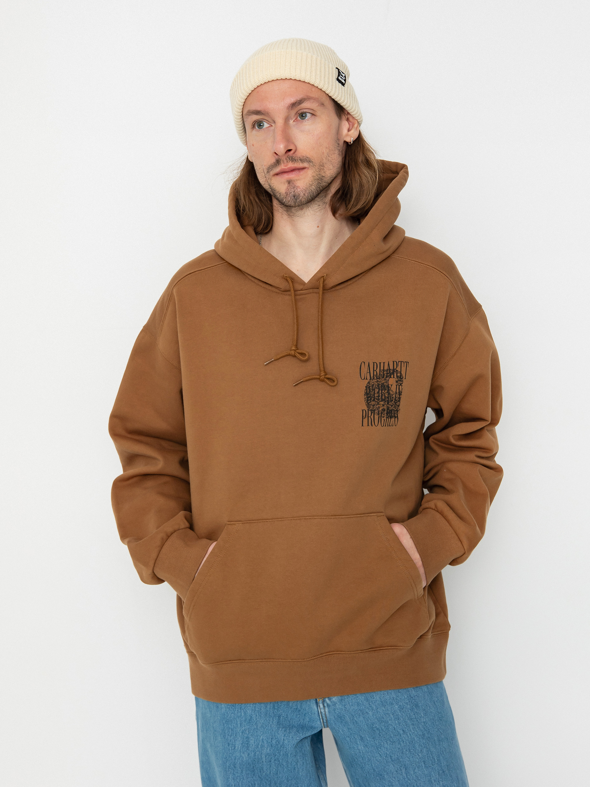 Mikina s kapucňou Carhartt WIP Always a WIP HD (hamilton brown)