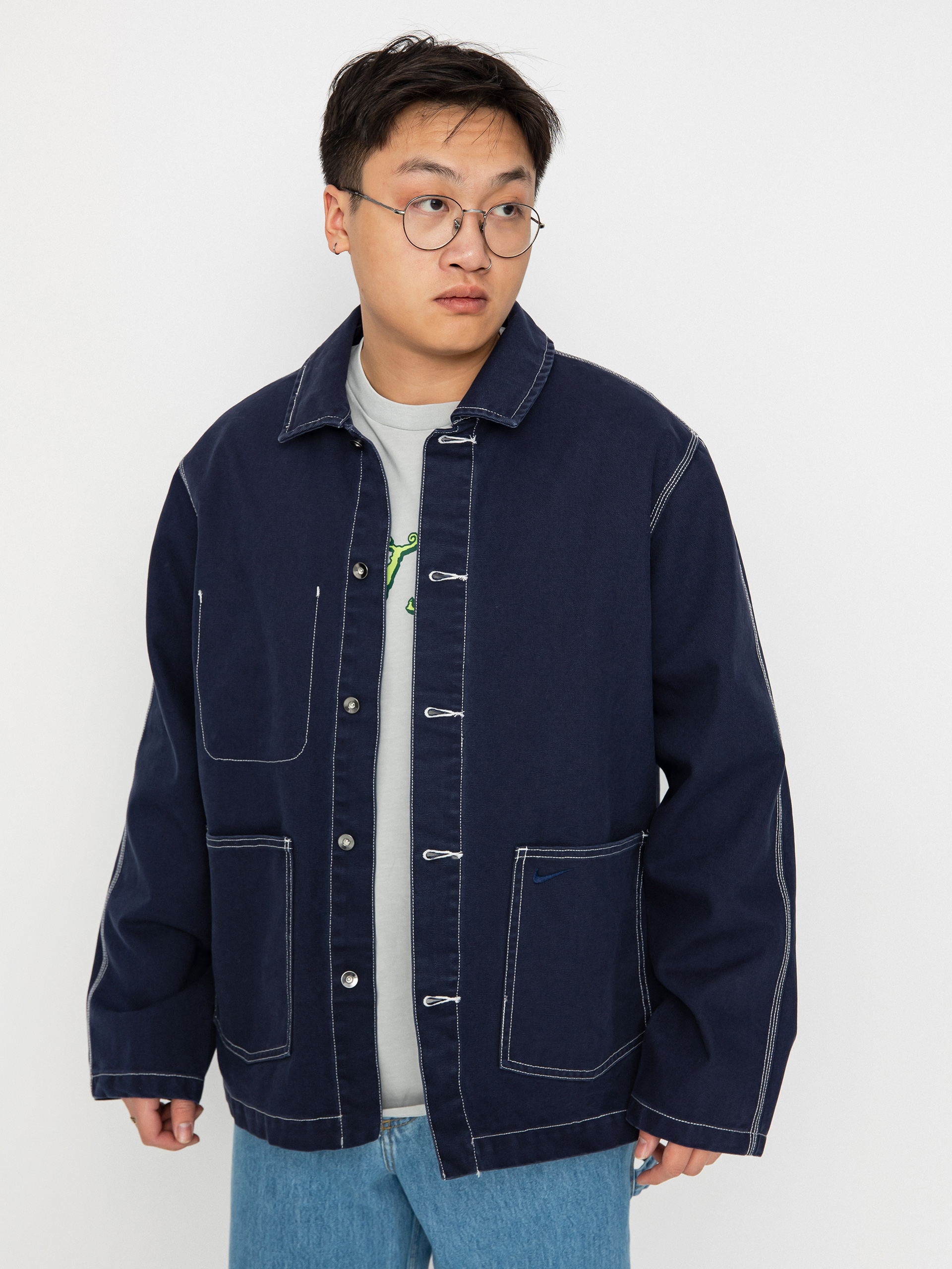 Košeľa Nike SB Nike Life (obsidian/obsidian)