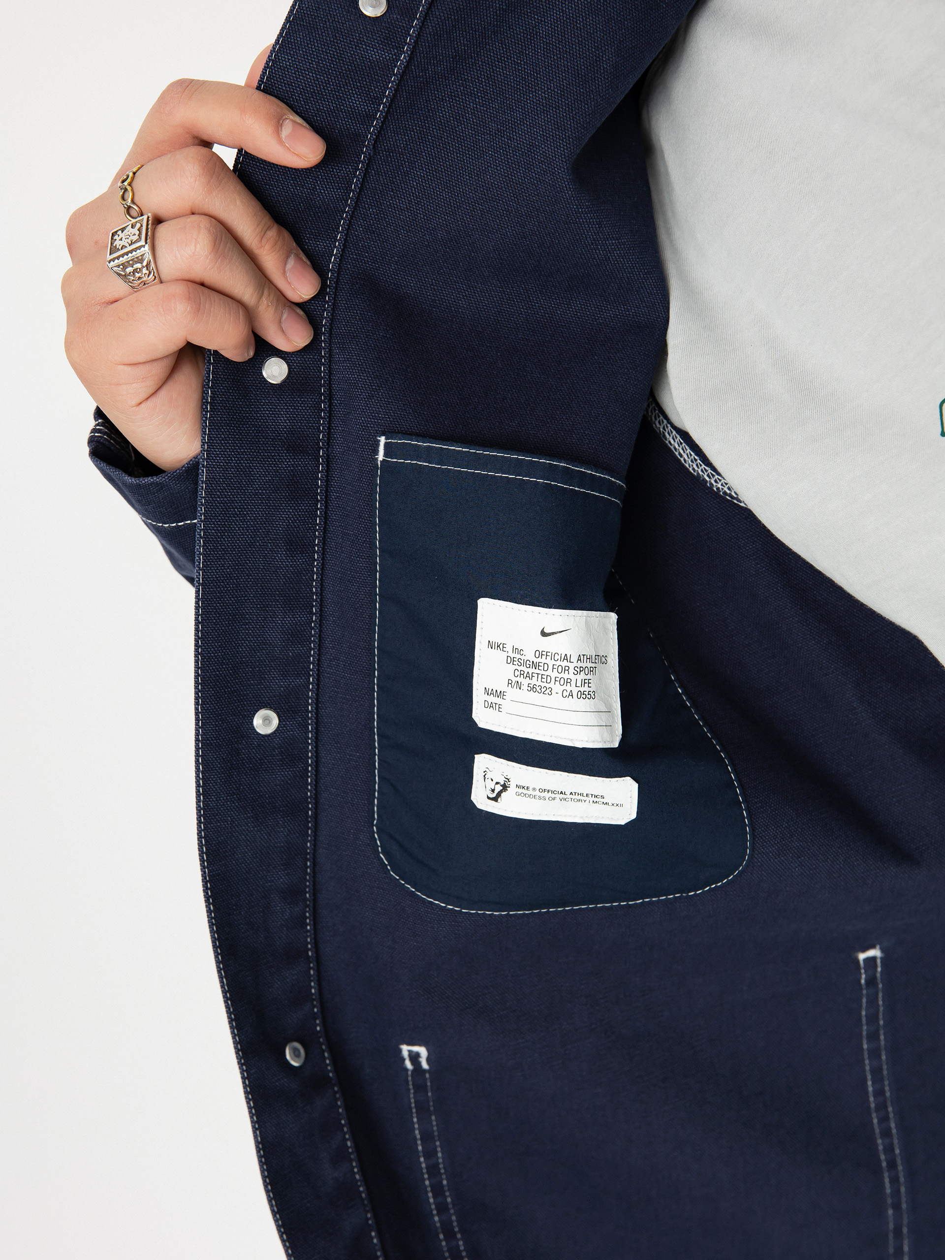 Košeľa Nike SB Nike Life (obsidian/obsidian)