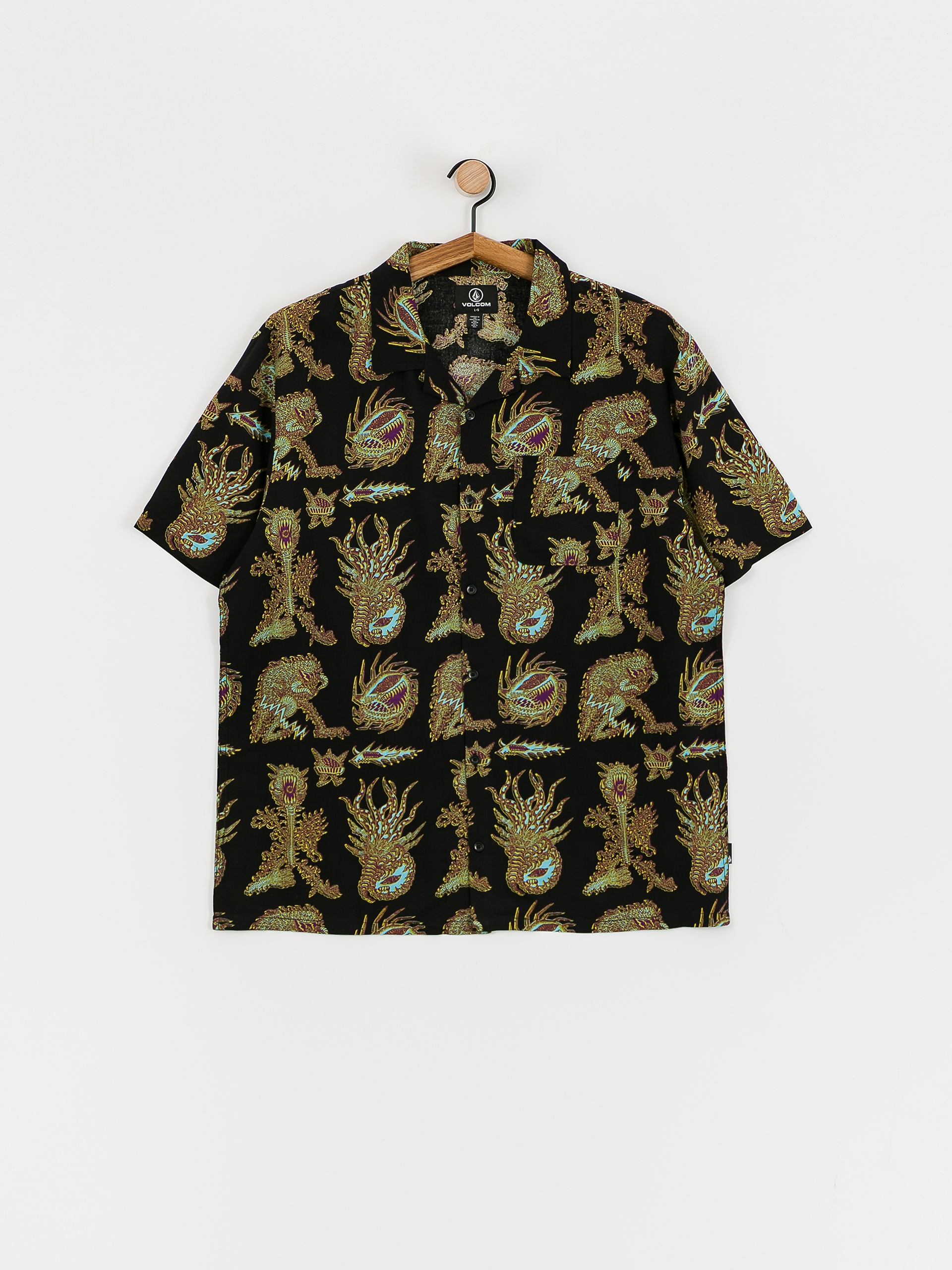 Košeľa Volcom Fa Tetsunori (black)