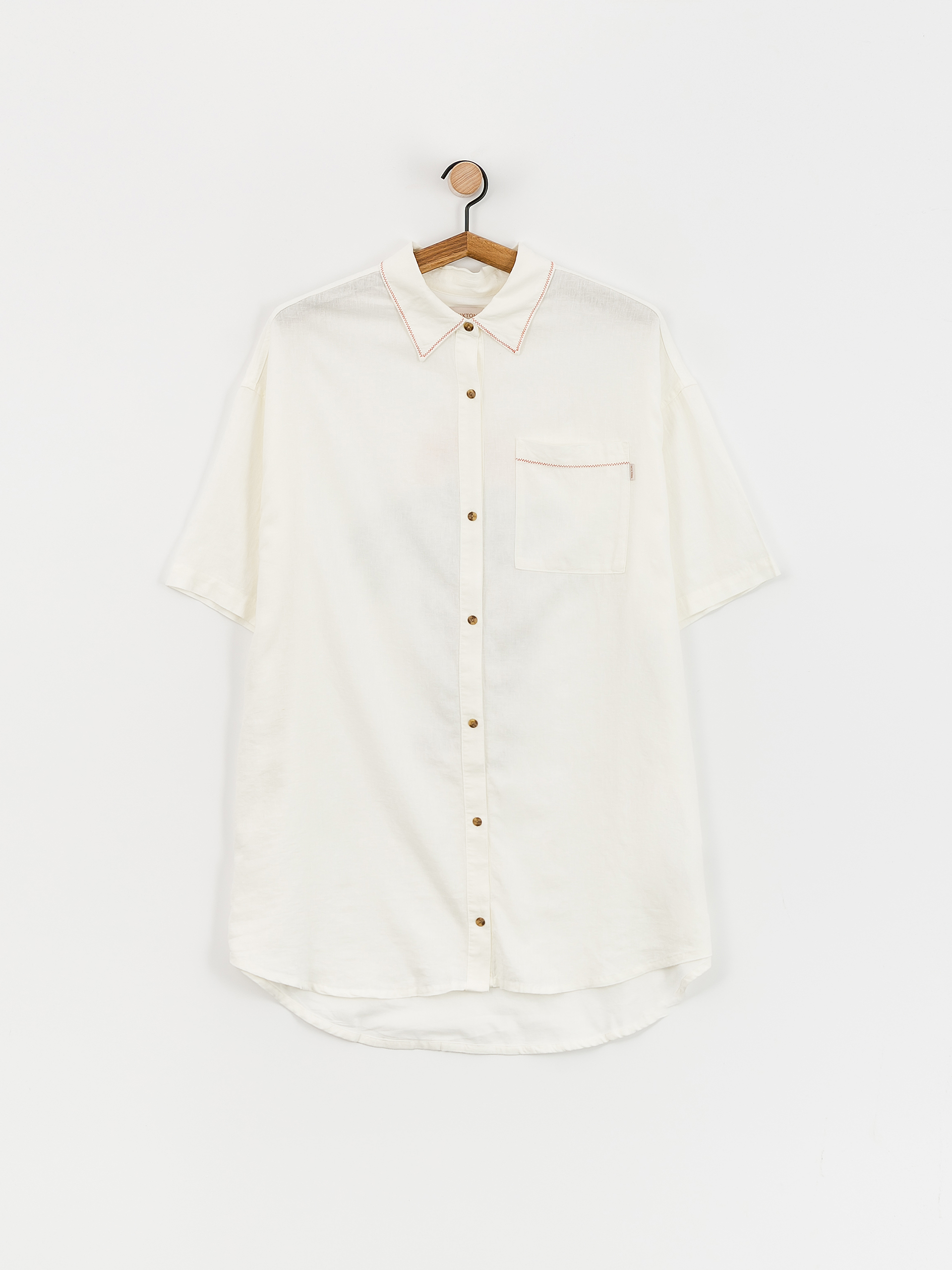 Košeľa Brixton Condesa Linen Shirtdress Wmn (off white)