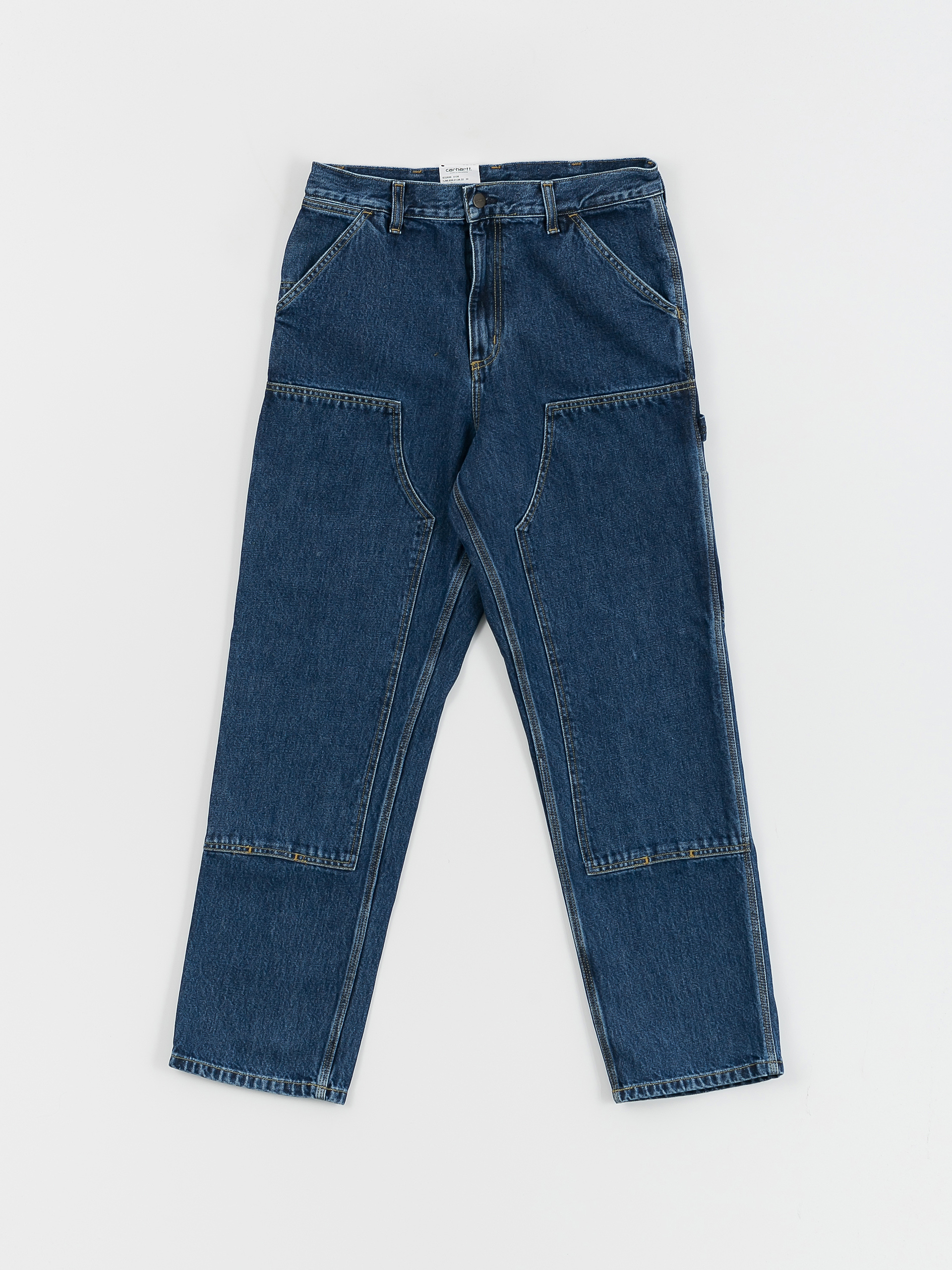 Nohavice Carhartt WIP Double Knee (blue)