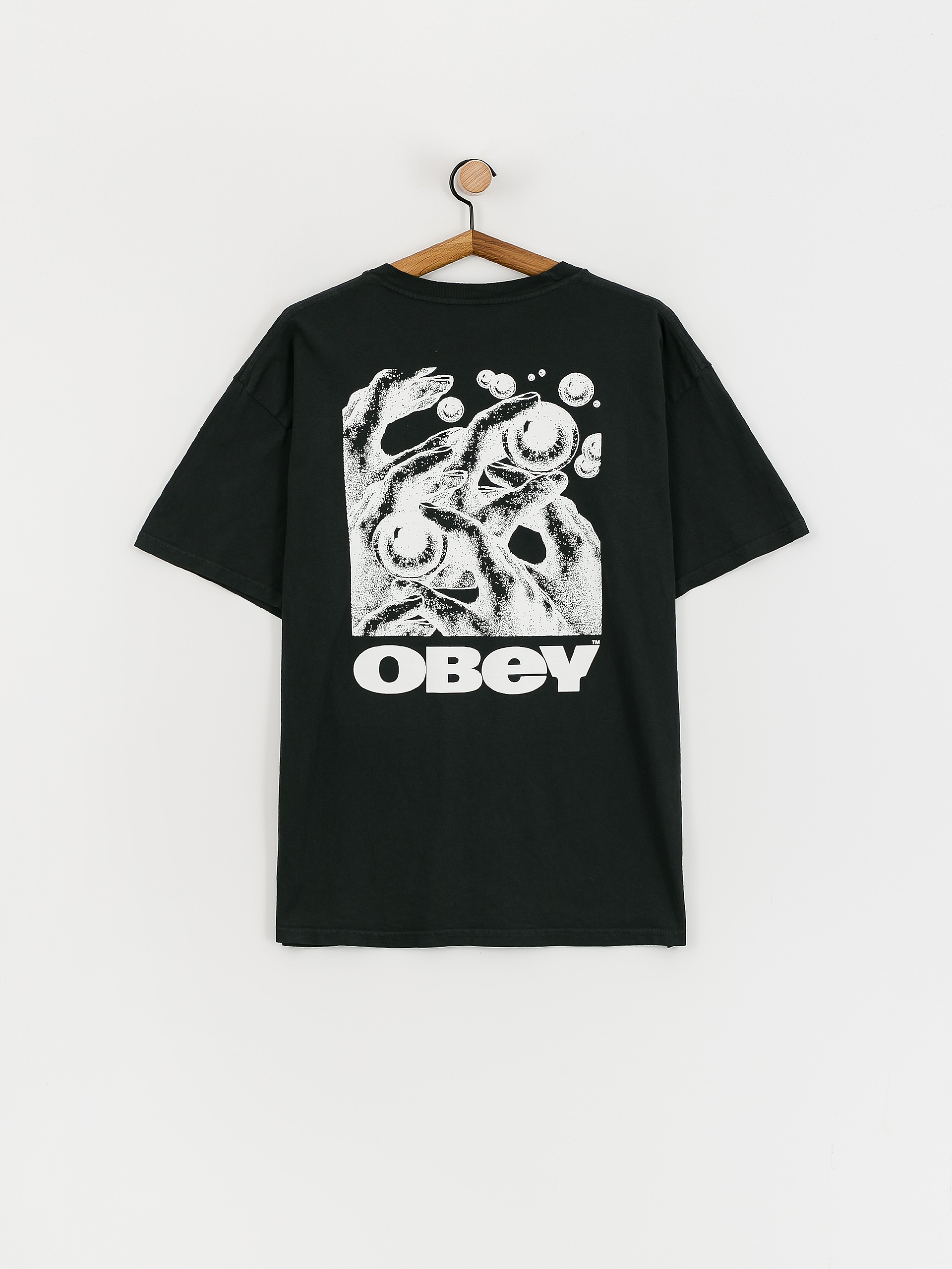 Tričko OBEY Eyes In My Head (pigment vintage black)