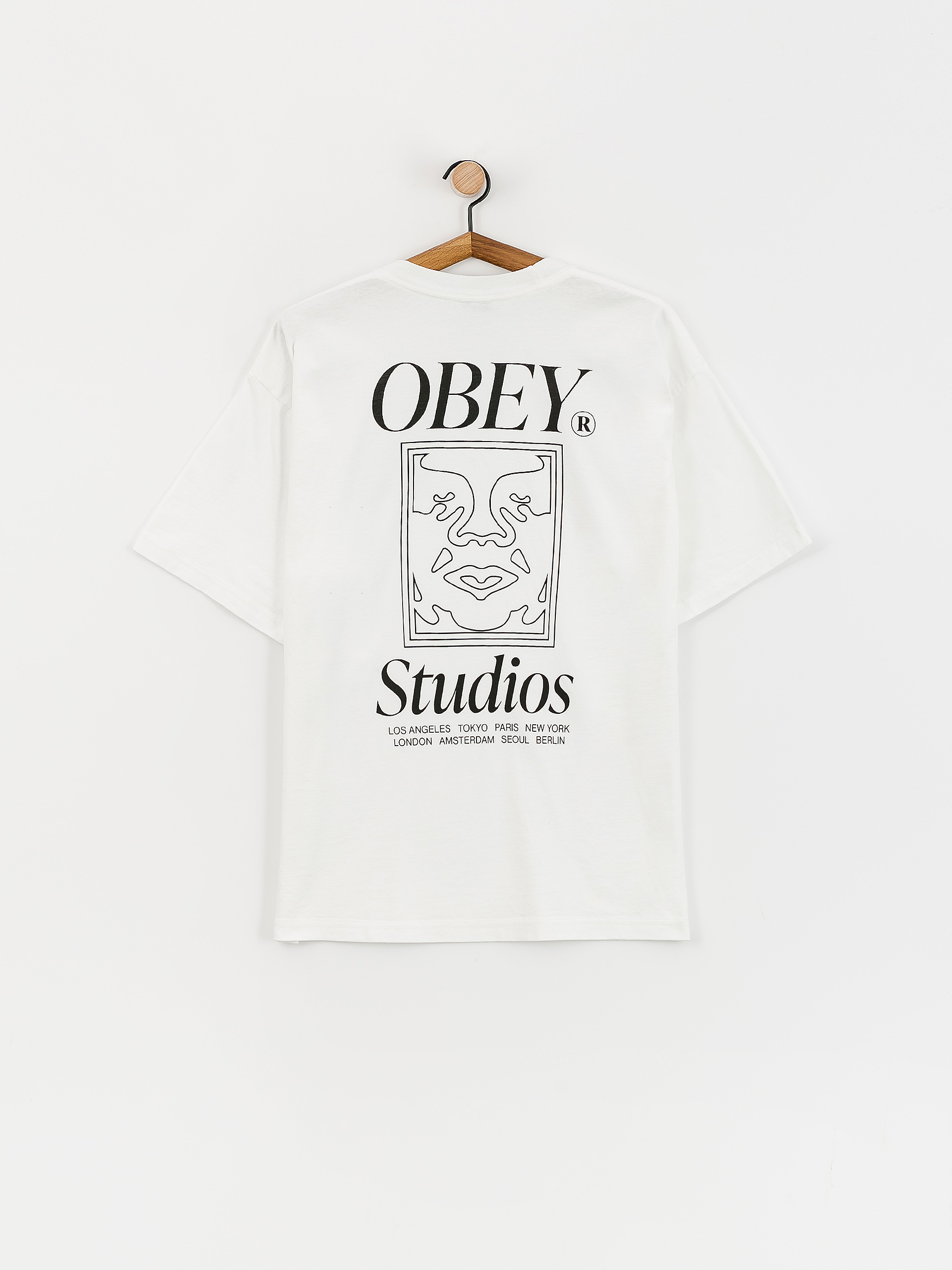 Tričko OBEY Studios Icon (white)