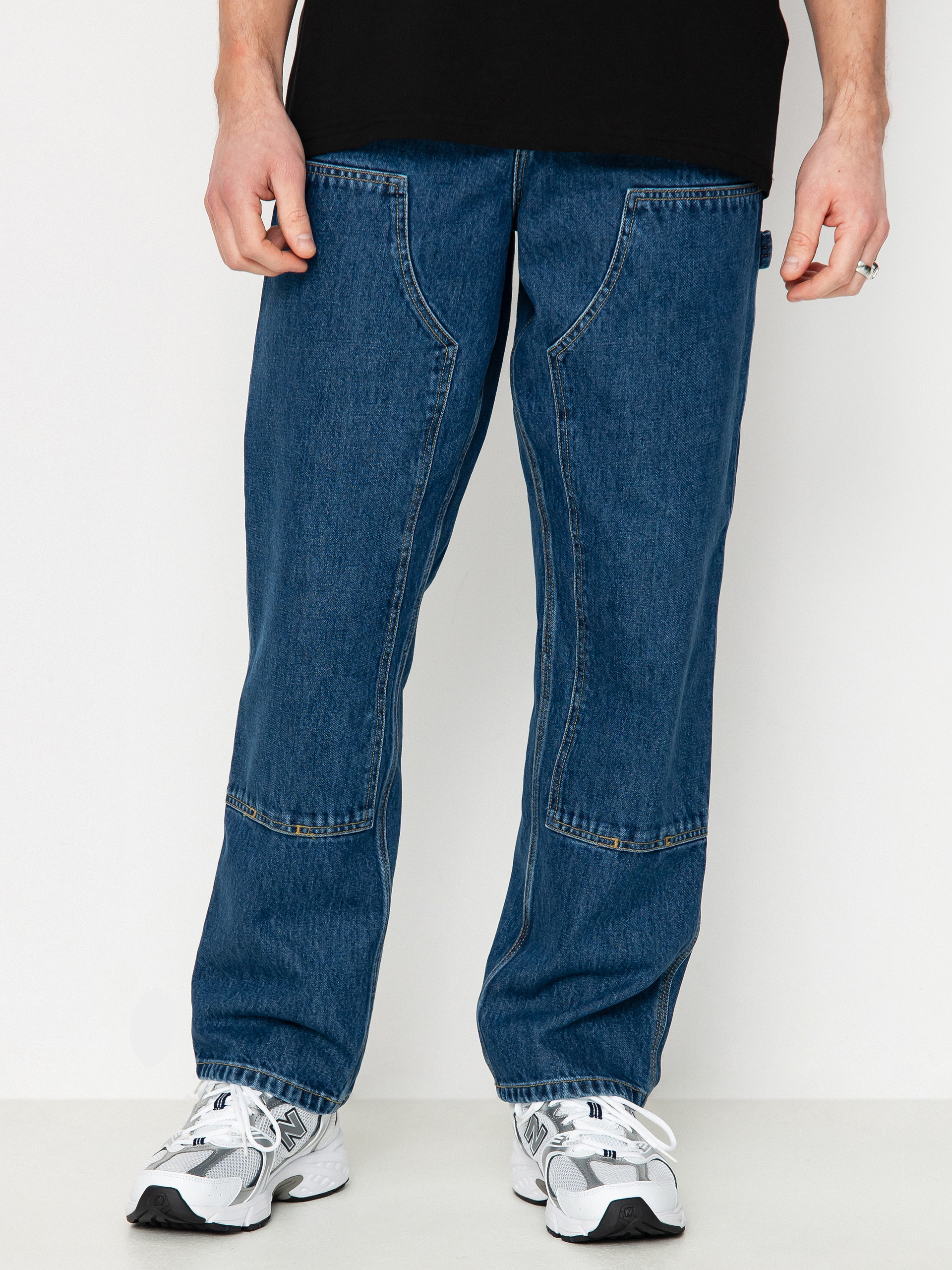 Nohavice Carhartt WIP Double Knee (blue)