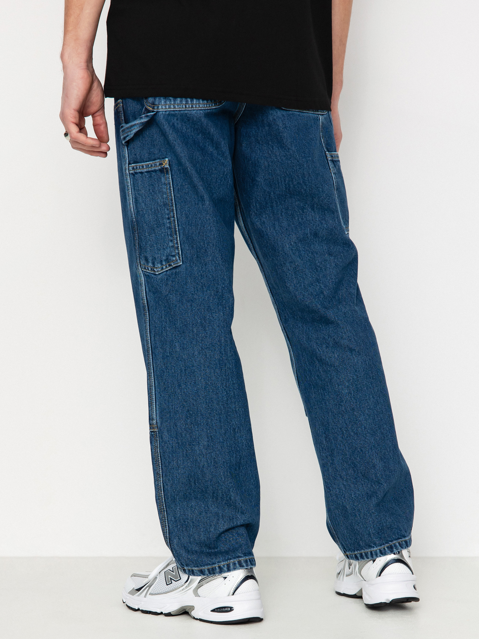 Nohavice Carhartt WIP Double Knee (blue)