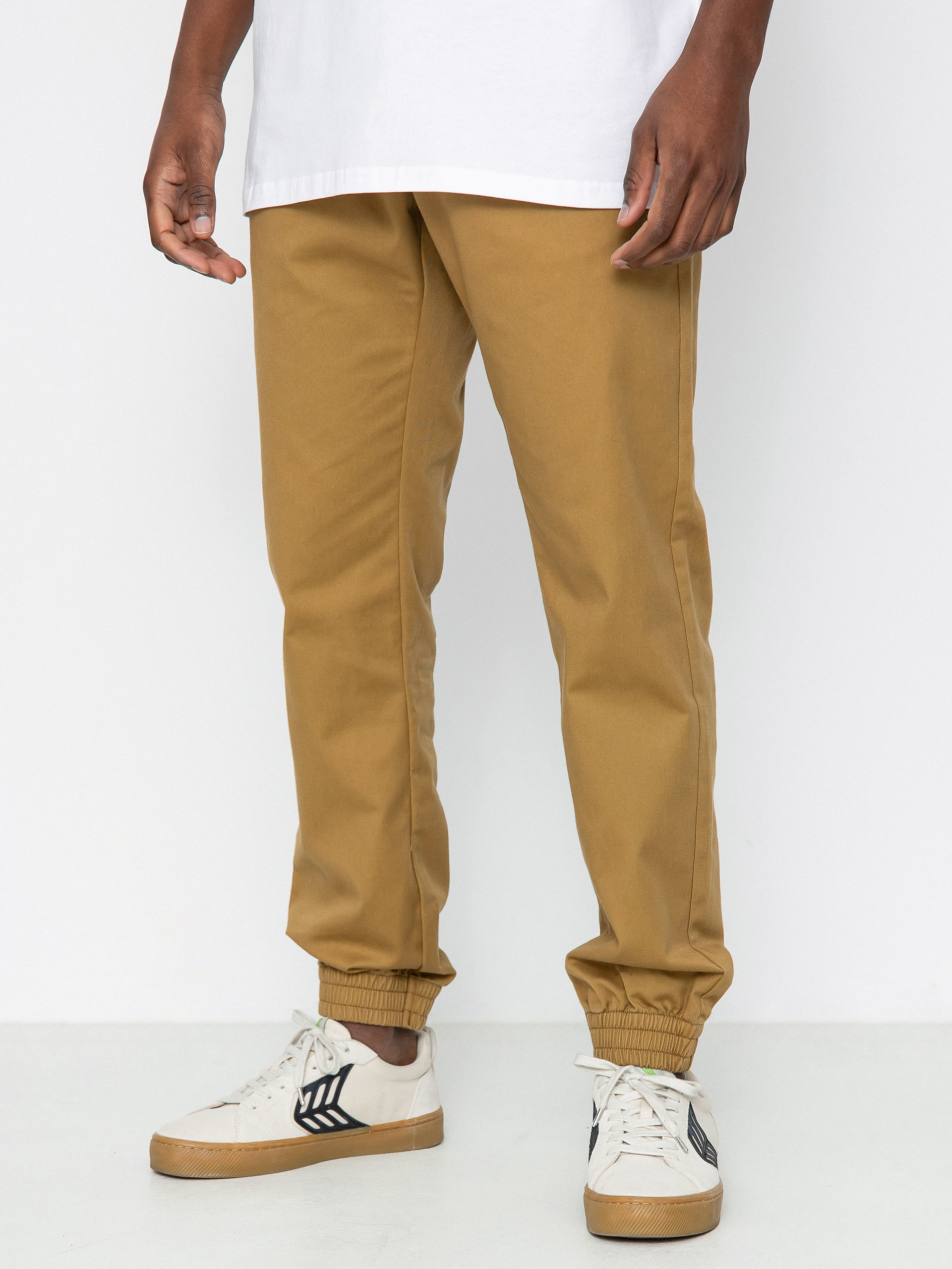 Nohavice Volcom Frickin Slim Jogger (dark khaki)