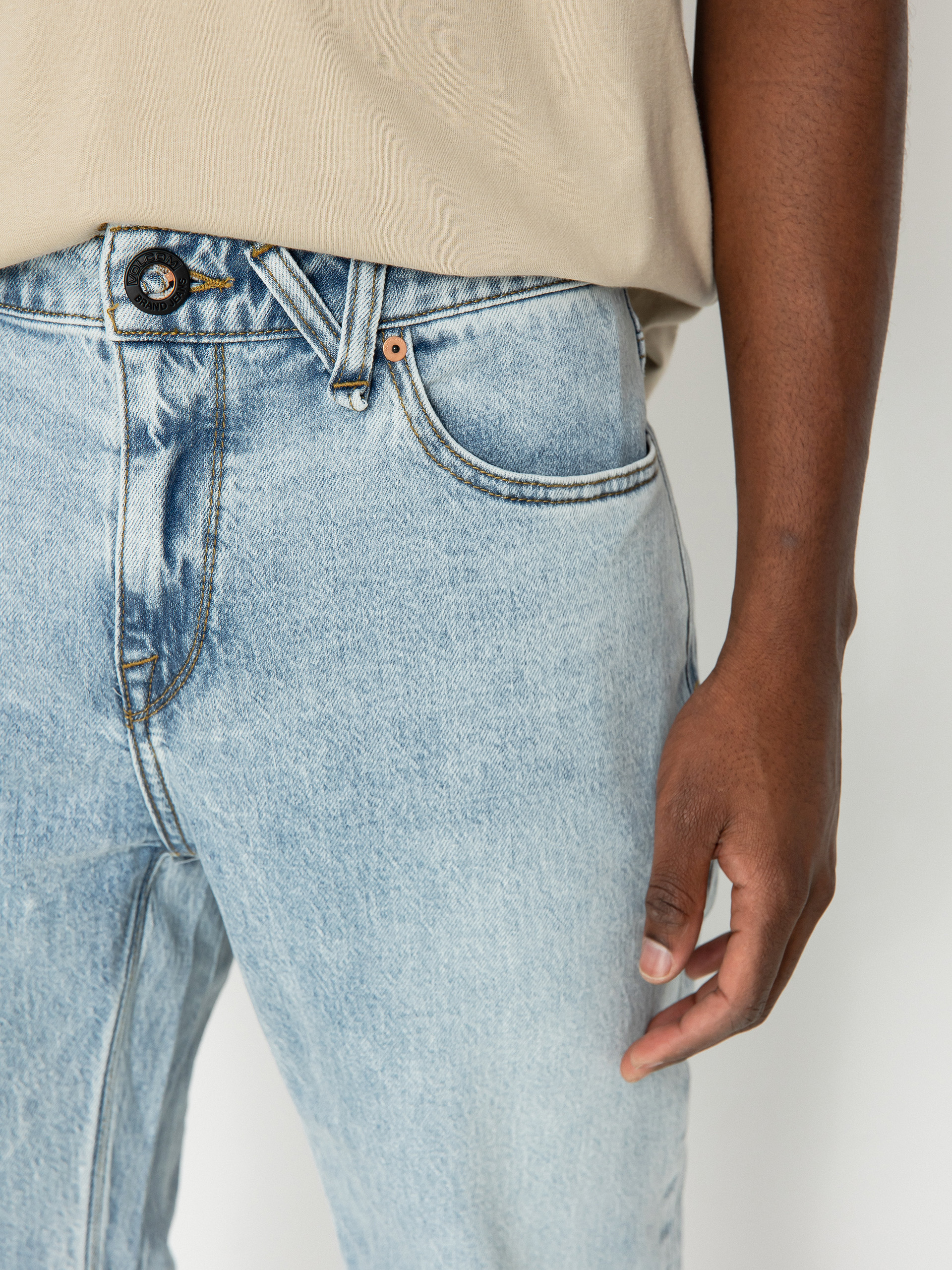 Nohavice Volcom Solver Denim (heavy worn faded)