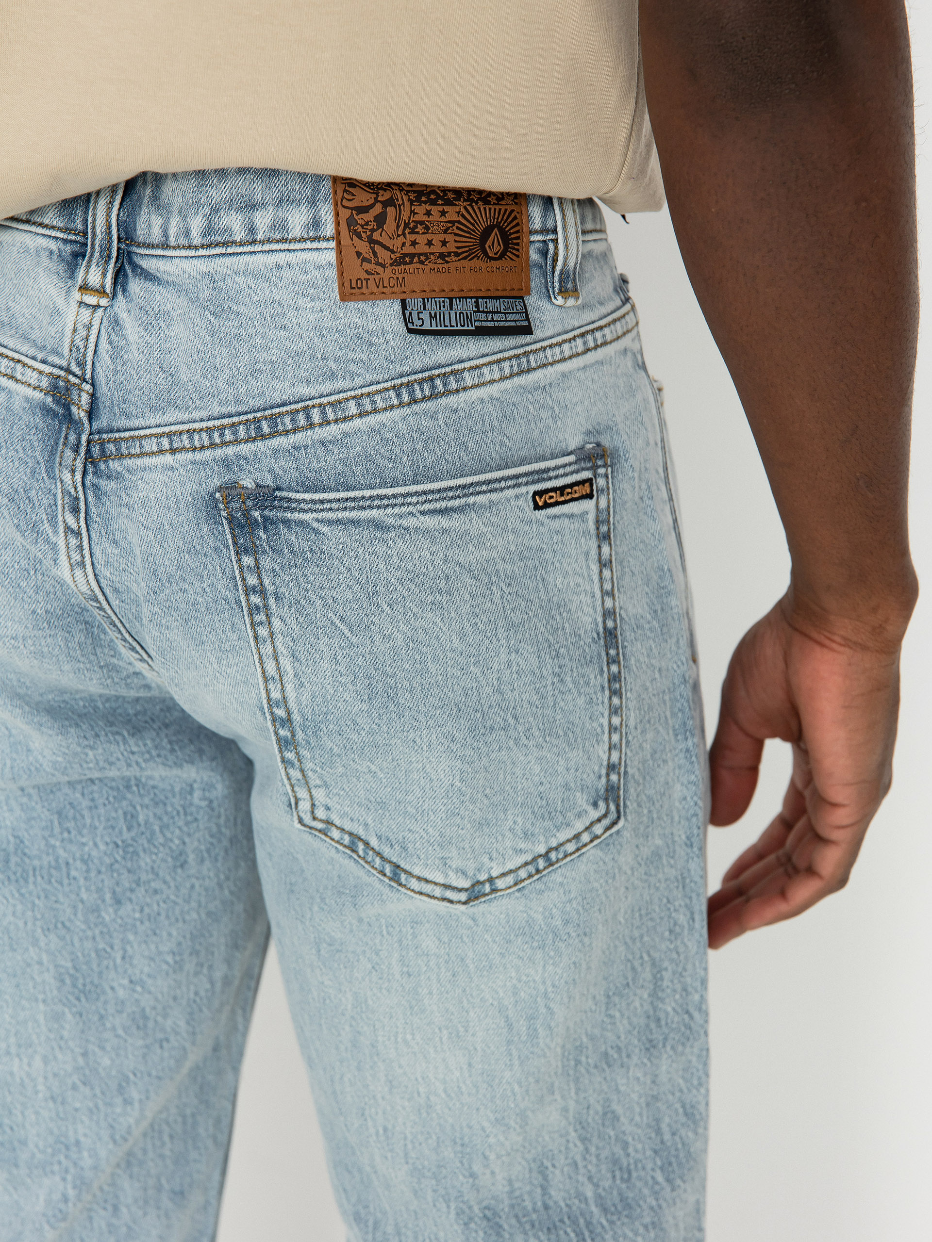 Nohavice Volcom Solver Denim (heavy worn faded)