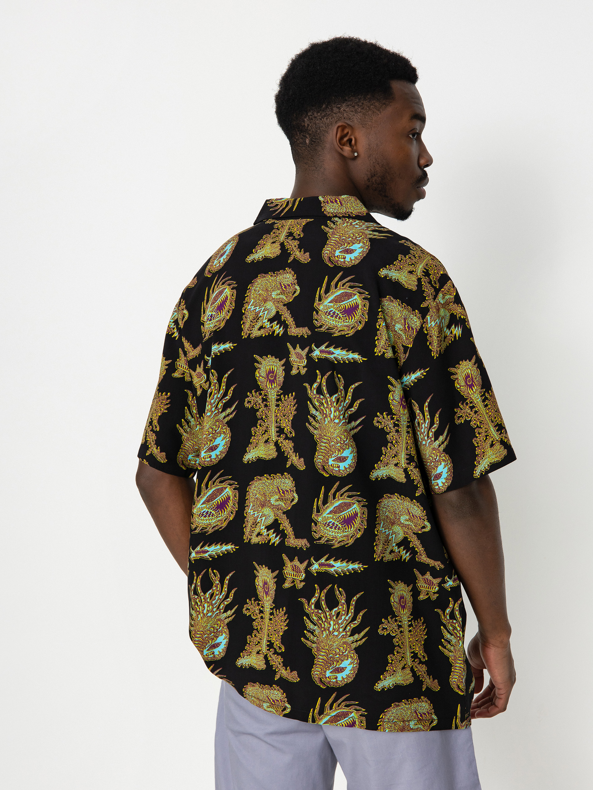 Košeľa Volcom Fa Tetsunori (black)