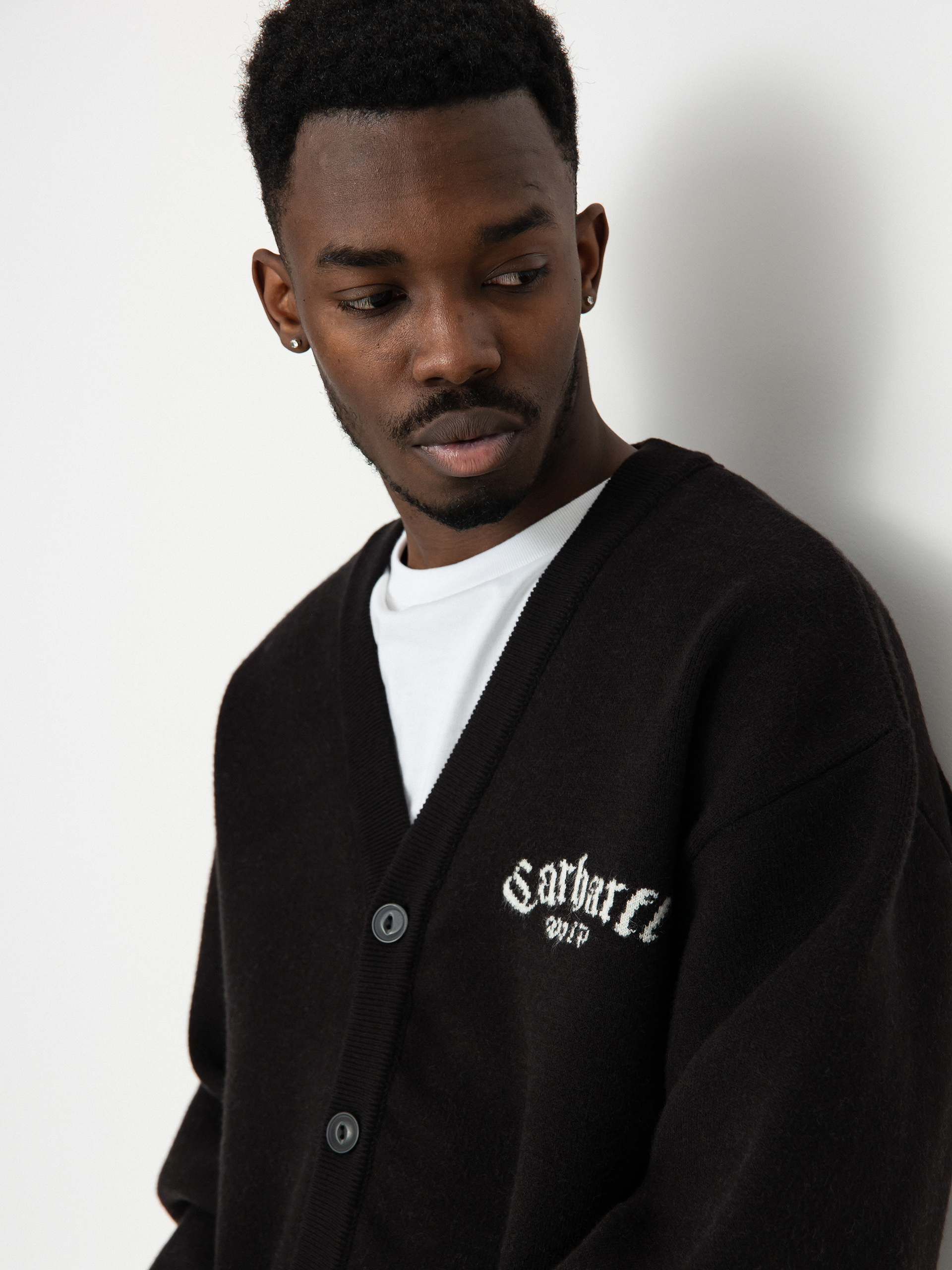Sveter Carhartt WIP Onyx Cardigan (black/wax)