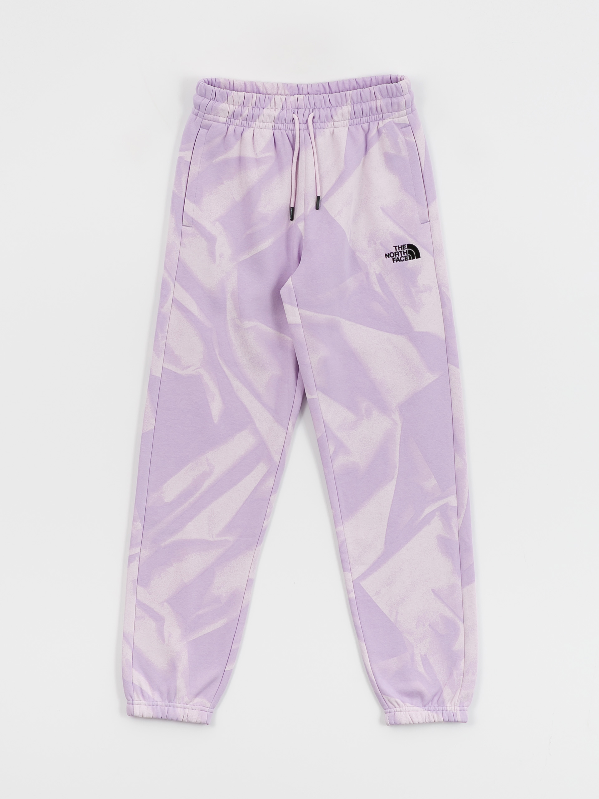 Nohavice The North Face Essential Jogger Print Wmn (icy lilac garment fold)