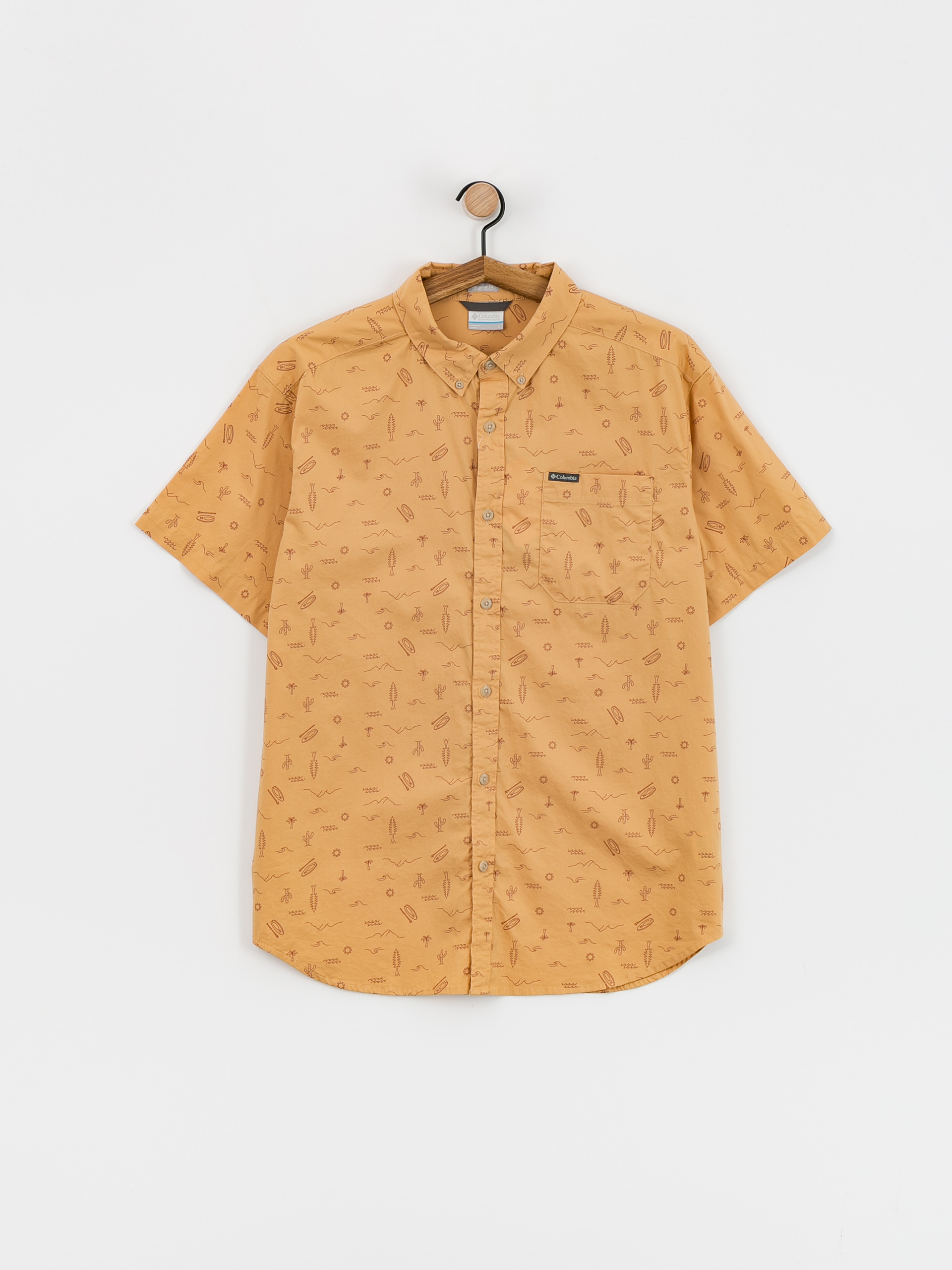 Košeľa Columbia Rapid Rivers Printed (light camel explorer)