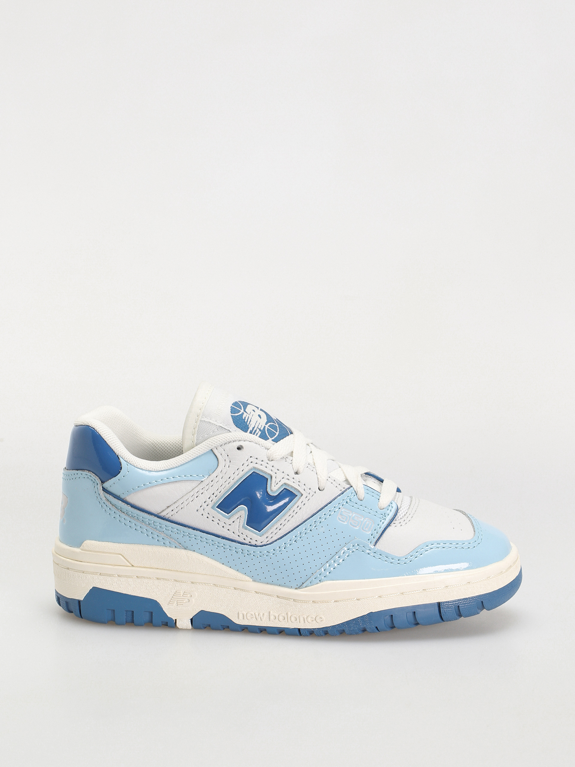 Topu00e1nky New Balance 550 (chrome blue patent)