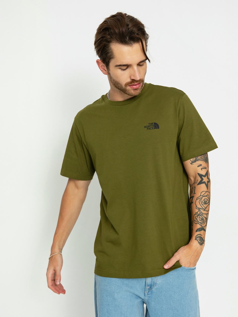 Tričko The North Face Simple Dome (forest olive)