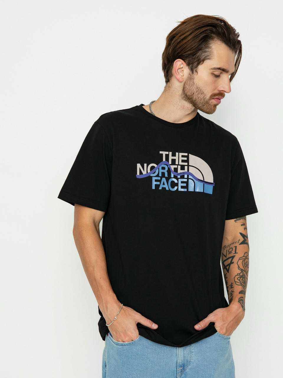 Tričko The North Face Mountain Line (tnf black)