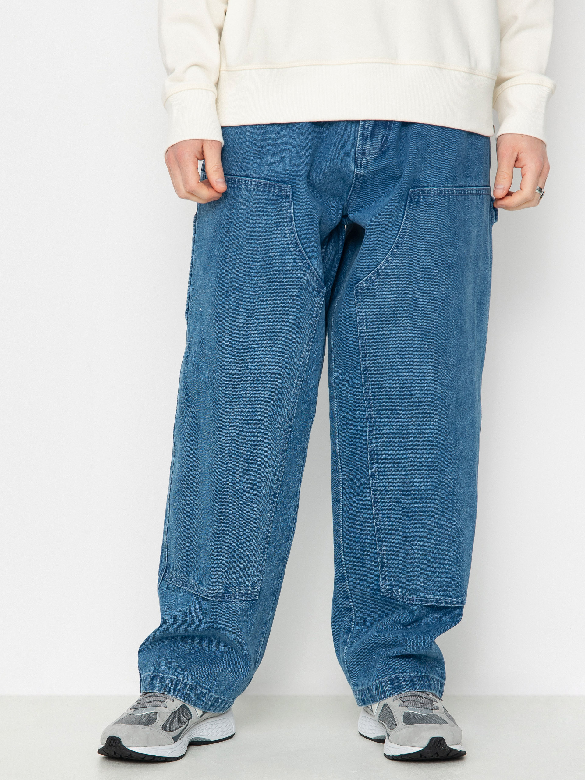 Nohavice OBEY Bigwig Denim Carpenter (light indigo)