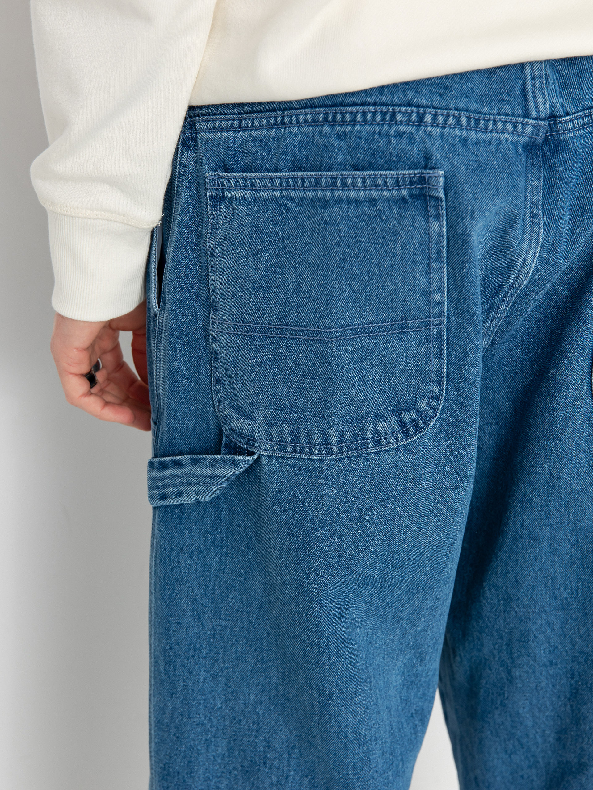 Nohavice OBEY Bigwig Denim Carpenter (light indigo)