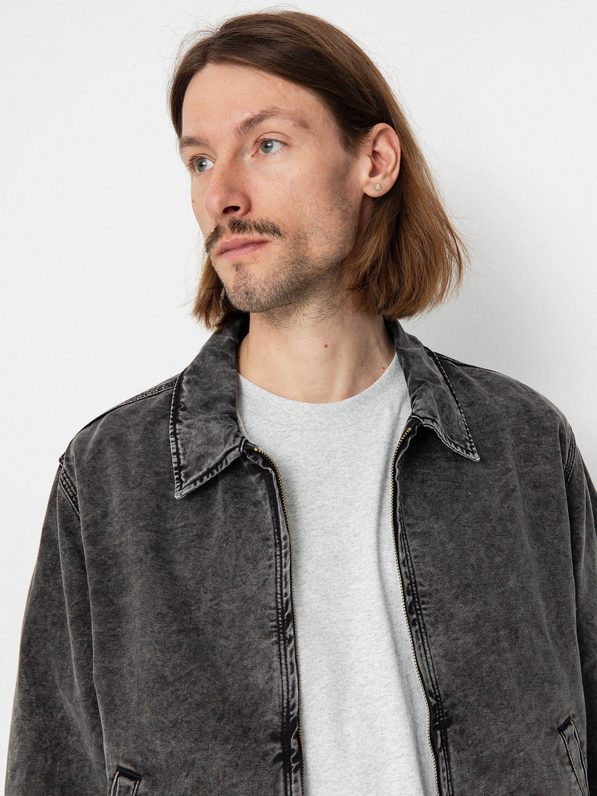 Bunda Dickies Newington (dble dye/acid wash black)