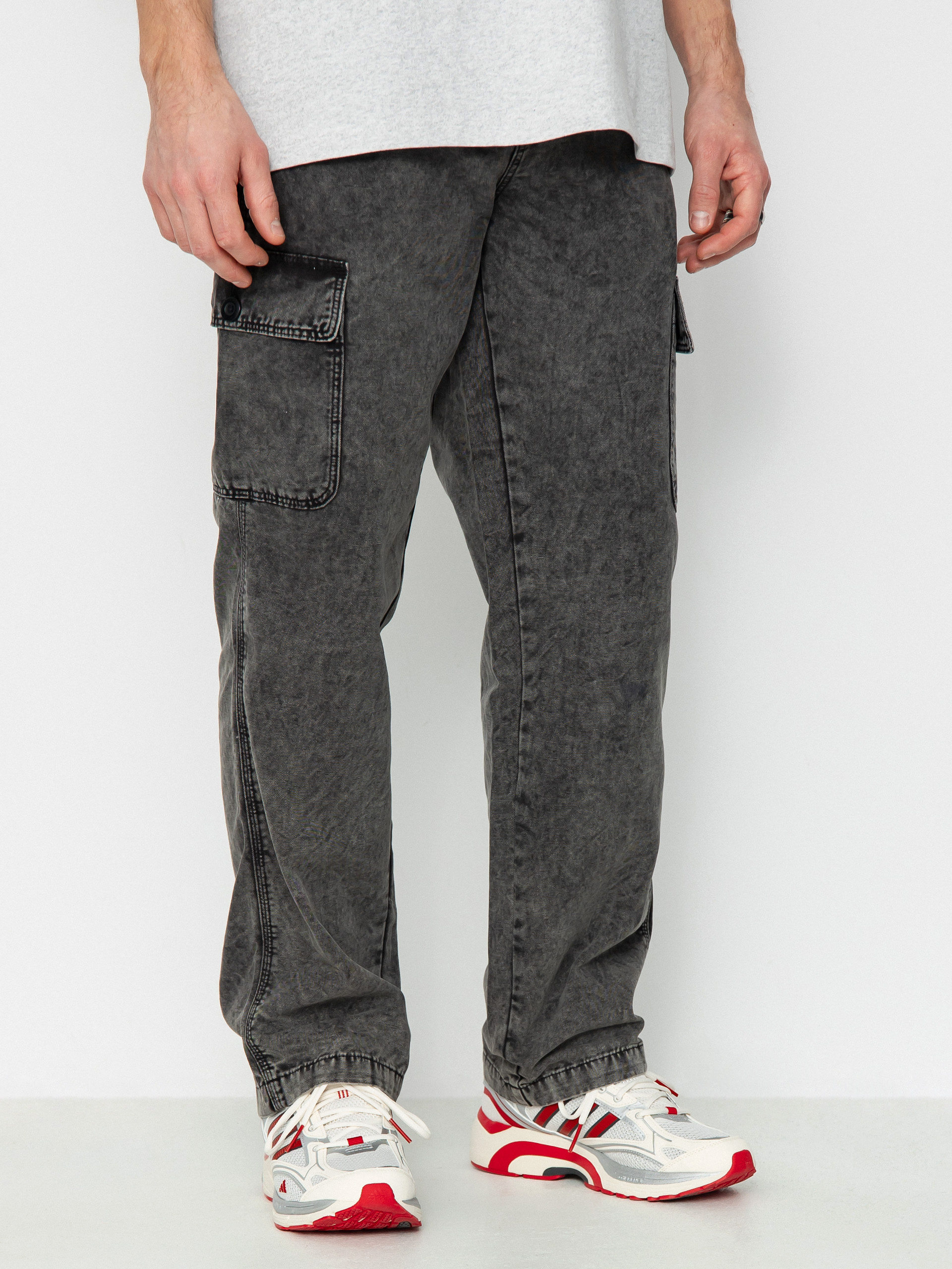 Nohavice Dickies Newington (dble dye/acid wash black)